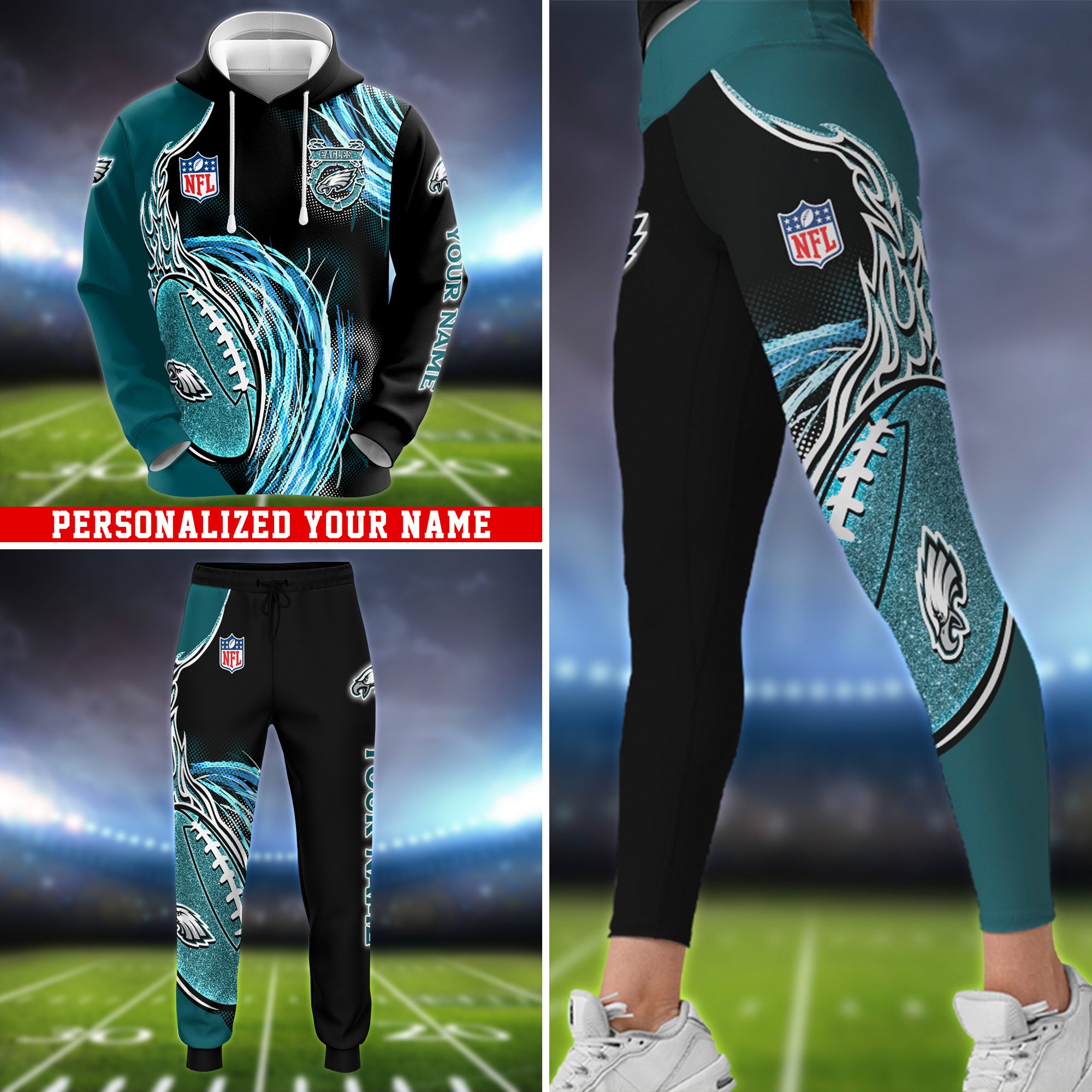 Philadelphia Eagles Hoodie, Sweater, Zipper 2024 Version Personalized Your Name, Sport Clothings For Sport Lovers, Sport Gifts ETHY-53224