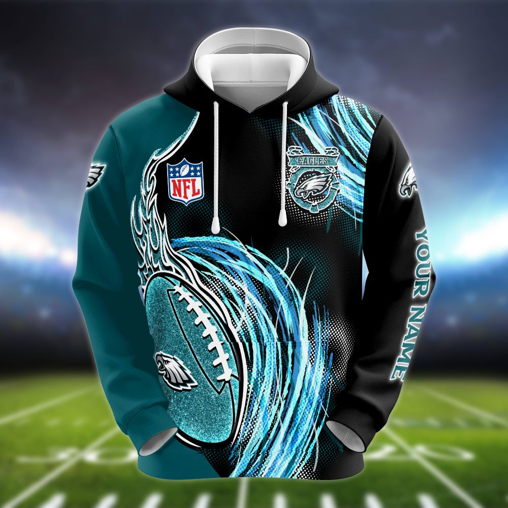 Alternative view of Philadelphia Eagles Hoodie, Sweater, Zipper 2024 Version Personalized Your Name, Sport Clothings For Sport Lovers, Sport Gifts ETHY-53224