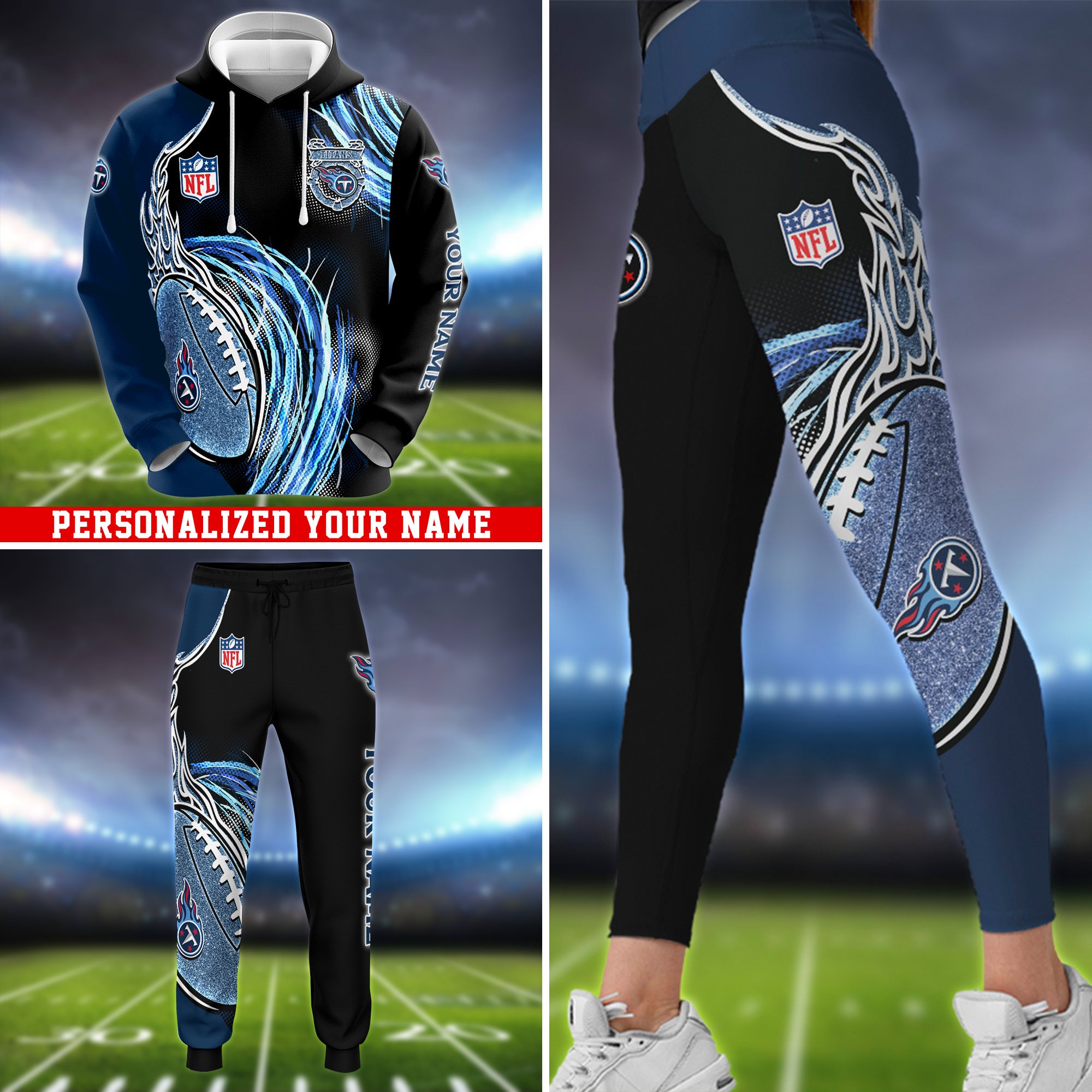 Tennessee Titans Hoodie, Sweater, Zipper 2024 Version Personalized Your Name, Sport Clothings For Sport Lovers, Sport Gifts ETHY-53224