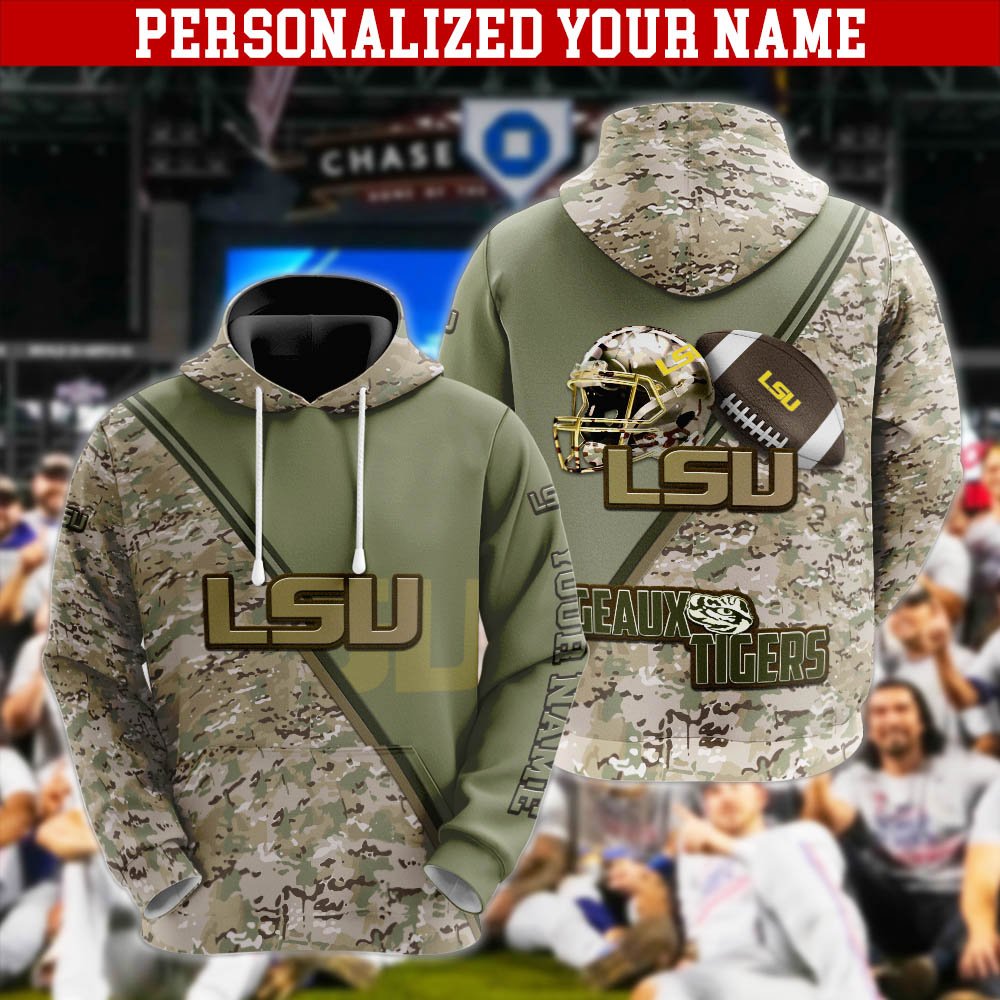 LSU TIGERS Hoodie, Sweatshirt, Zipper, Tshirts 2024 Version Customized Your Name, Camouflage Shirts For Sport Fans, Sport Gifts ETHY-53613