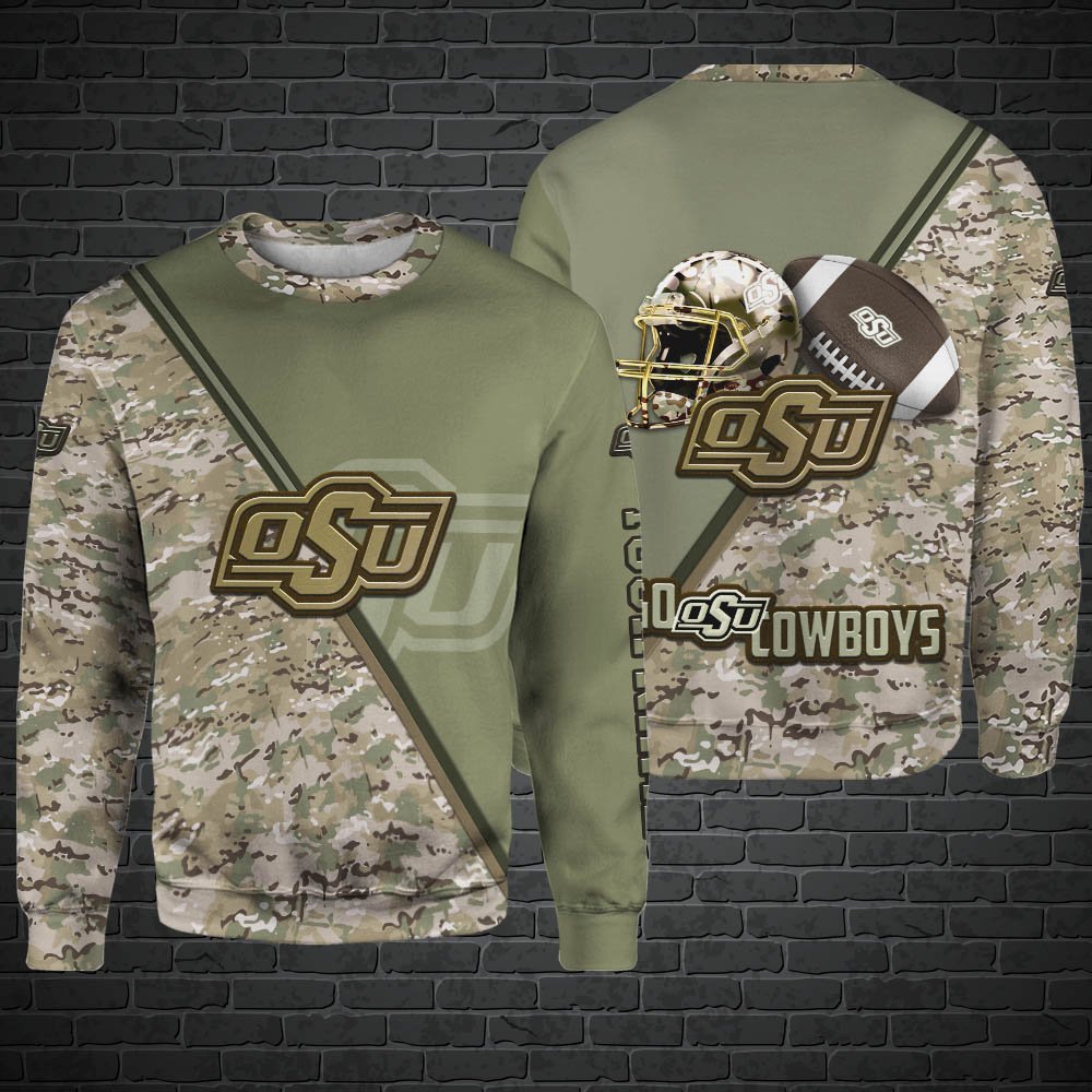 Alternative view of Oklahoma State Cowboys Hoodie, Sweatshirt, Zipper, Tshirts 2024 Version Customized Your Name, Camouflage Shirts For Sport Fans, Sport Gifts ETHY-53613