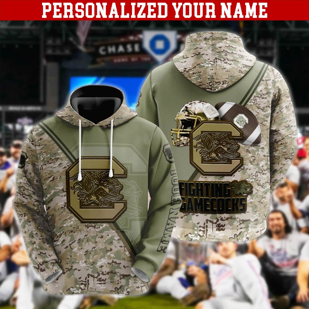South Carolina Gamecocks Hoodie, Sweatshirt, Zipper, Tshirts 2024 Version Customized Your Name, Camouflage Shirts For Sport Fans, Sport Gifts ETHY-53613