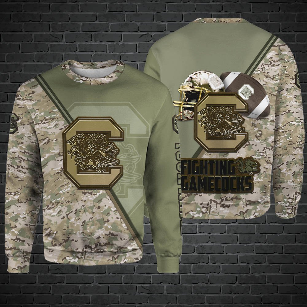 Alternative view of South Carolina Gamecocks Hoodie, Sweatshirt, Zipper, Tshirts 2024 Version Customized Your Name, Camouflage Shirts For Sport Fans, Sport Gifts ETHY-53613