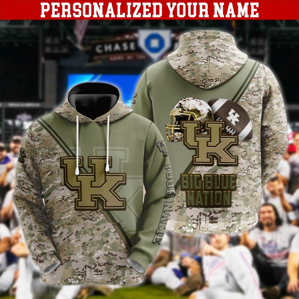 Kentucky Wildcats Hoodie, Sweatshirt, Zipper, Tshirts 2024 Version Customized Your Name, Camouflage Shirts For Sport Fans, Sport Gifts ETHY-53613