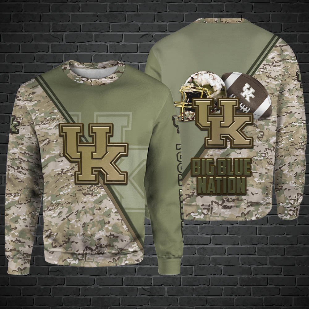 Alternative view of Kentucky Wildcats Hoodie, Sweatshirt, Zipper, Tshirts 2024 Version Customized Your Name, Camouflage Shirts For Sport Fans, Sport Gifts ETHY-53613