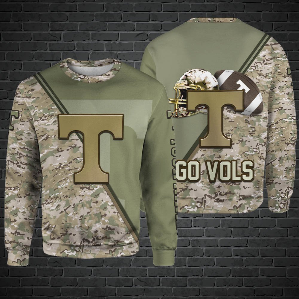 Alternative view of Tennessee Volunteers Hoodie, Sweatshirt, Zipper, Tshirts 2024 Version Customized Your Name, Camouflage Shirts For Sport Fans, Sport Gifts ETHY-53613
