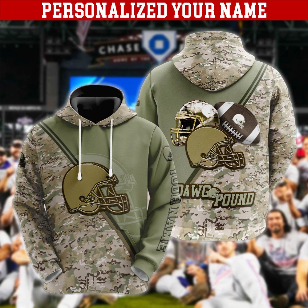 Cleveland Browns Hoodie, Sweatshirt, Zipper, Tshirts 2024 Version Customized Your Name, Camouflage Shirts For Sport Fans, Sport Gifts ETHY-53613
