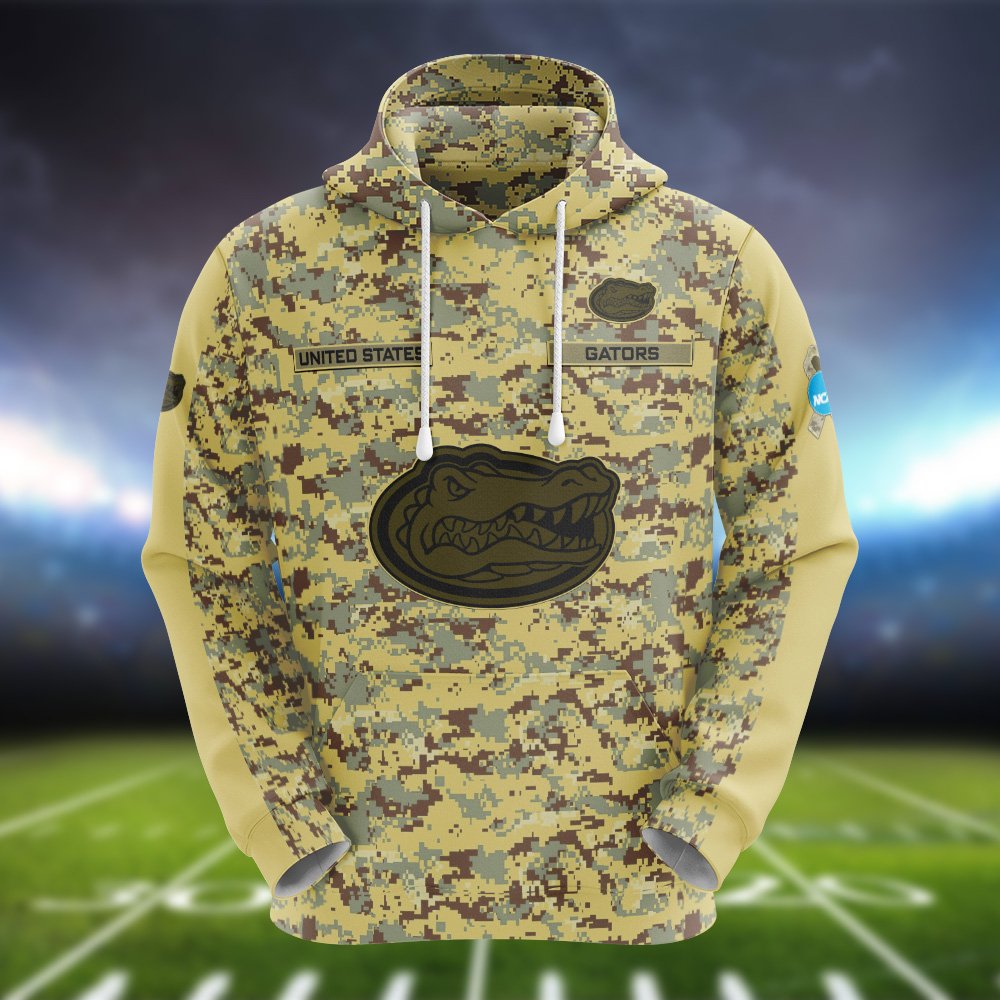 Alternative view of Florida Gators Camouflage Hoodie, Sweatshirt, T-shirt, Zipper 2024 Version Customized  Your Name And Number, Shirts For Football Fans, Sport Gifts ETHY-53721