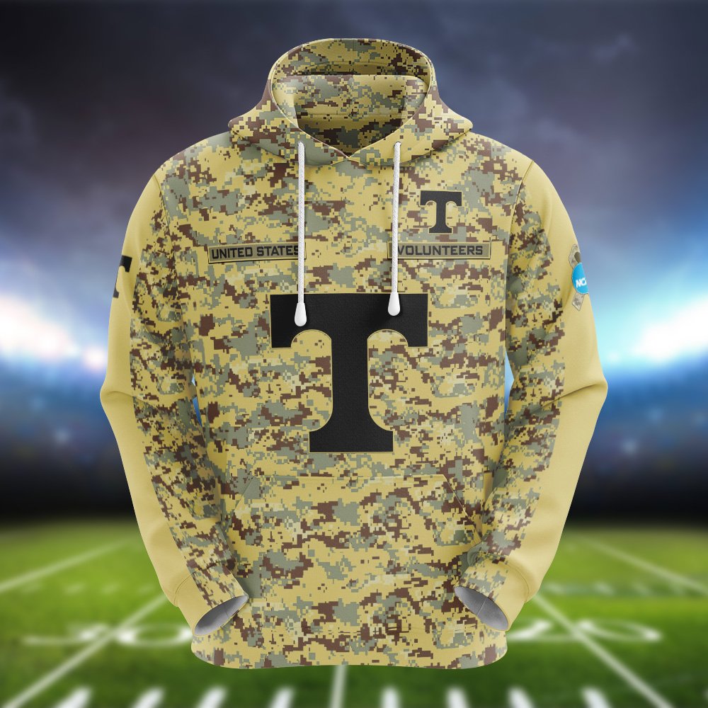 Alternative view of Tennessee Volunteers Camouflage Hoodie, Sweatshirt, T-shirt, Zipper 2024 Version Customized  Your Name And Number, Shirts For Football Fans, Sport Gifts ETHY-53721