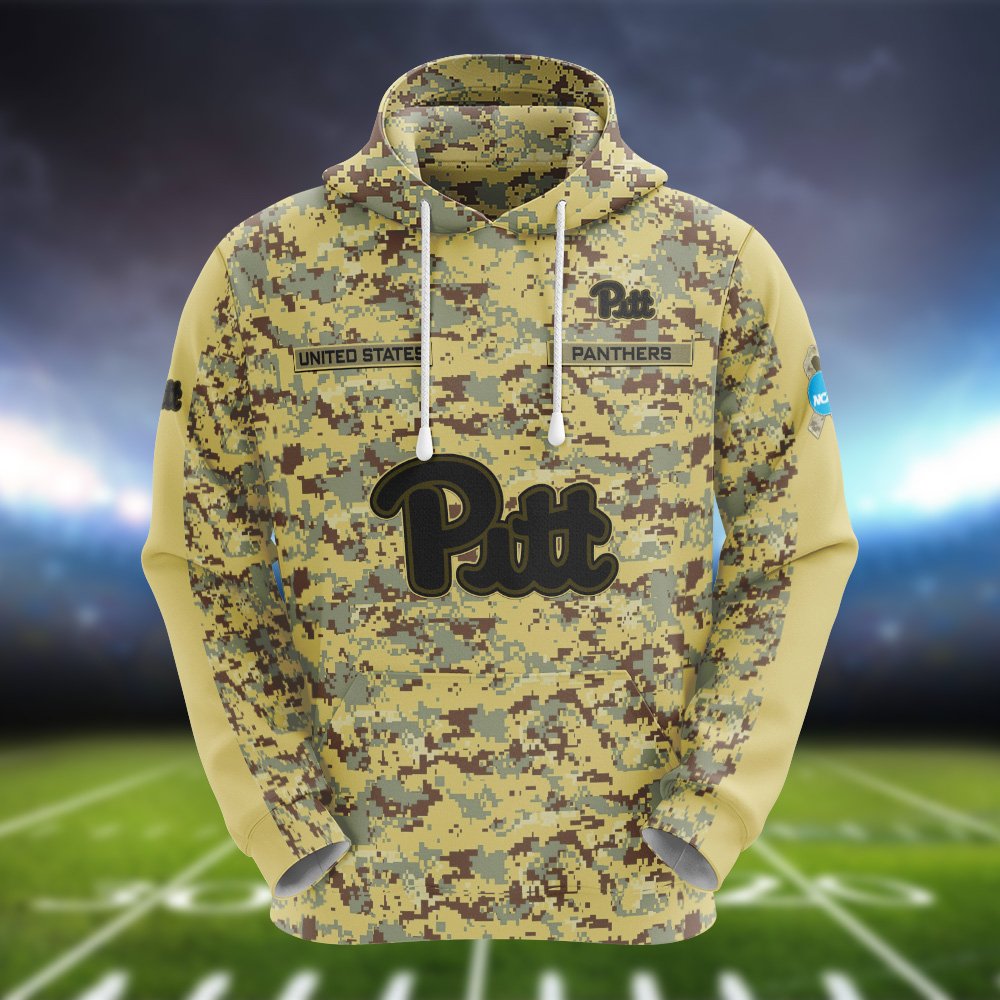 Alternative view of Pittsburgh Panthers Camouflage Hoodie, Sweatshirt, T-shirt, Zipper 2024 Version Customized  Your Name And Number, Shirts For Football Fans, Sport Gifts ETHY-53721