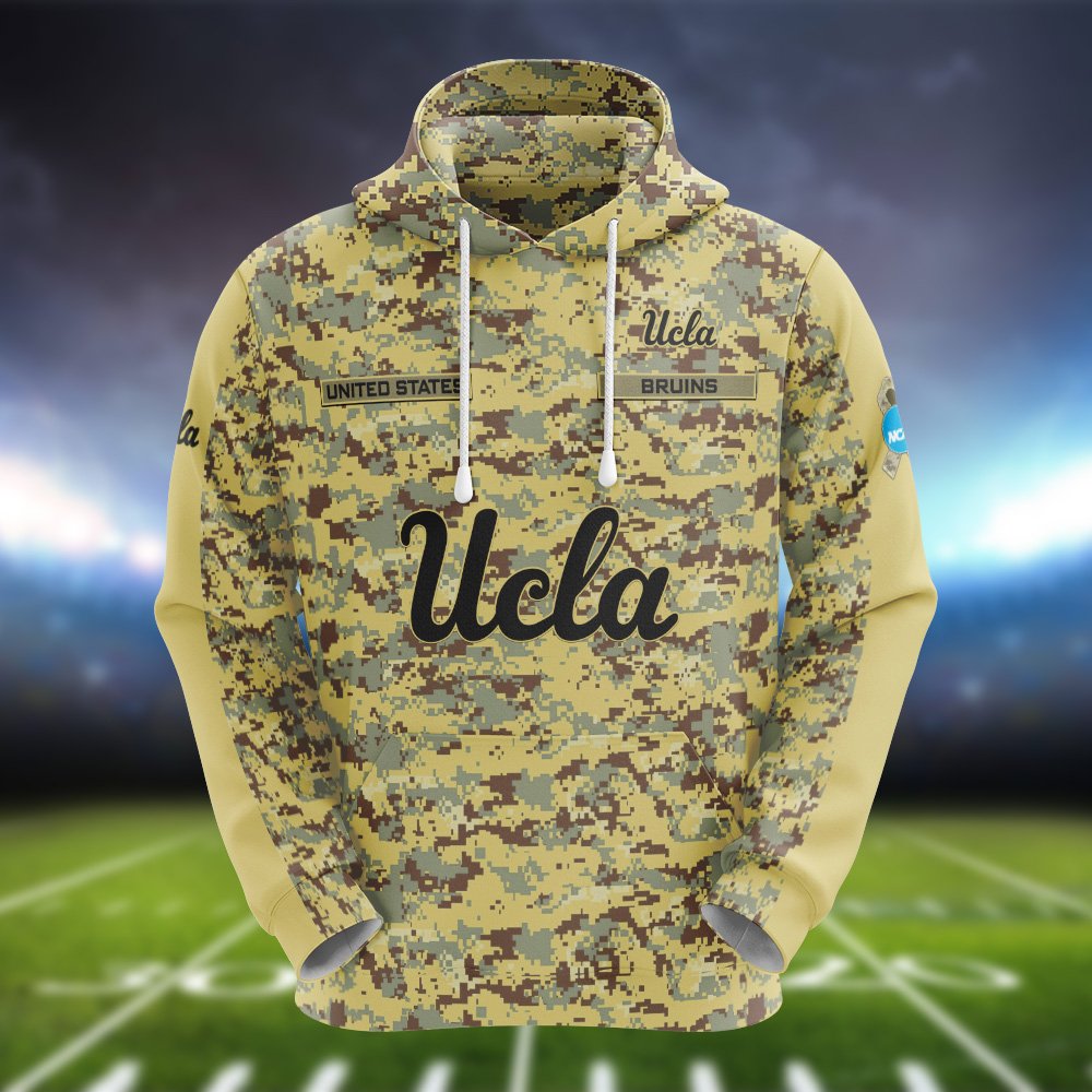 Alternative view of UCLA Bruins Camouflage Hoodie, Sweatshirt, T-shirt, Zipper 2024 Version Customized  Your Name And Number, Shirts For Football Fans, Sport Gifts ETHY-53721