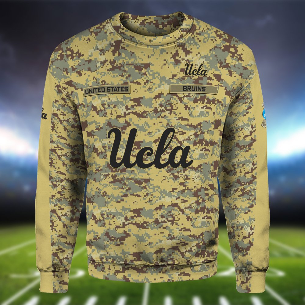 UCLA Bruins Camouflage Hoodie, Sweatshirt, T-shirt, Zipper 2024 Version Customized Your Name And Number, Shirts For Football Fans, Sport Gifts ETHY-53721 - Image 4