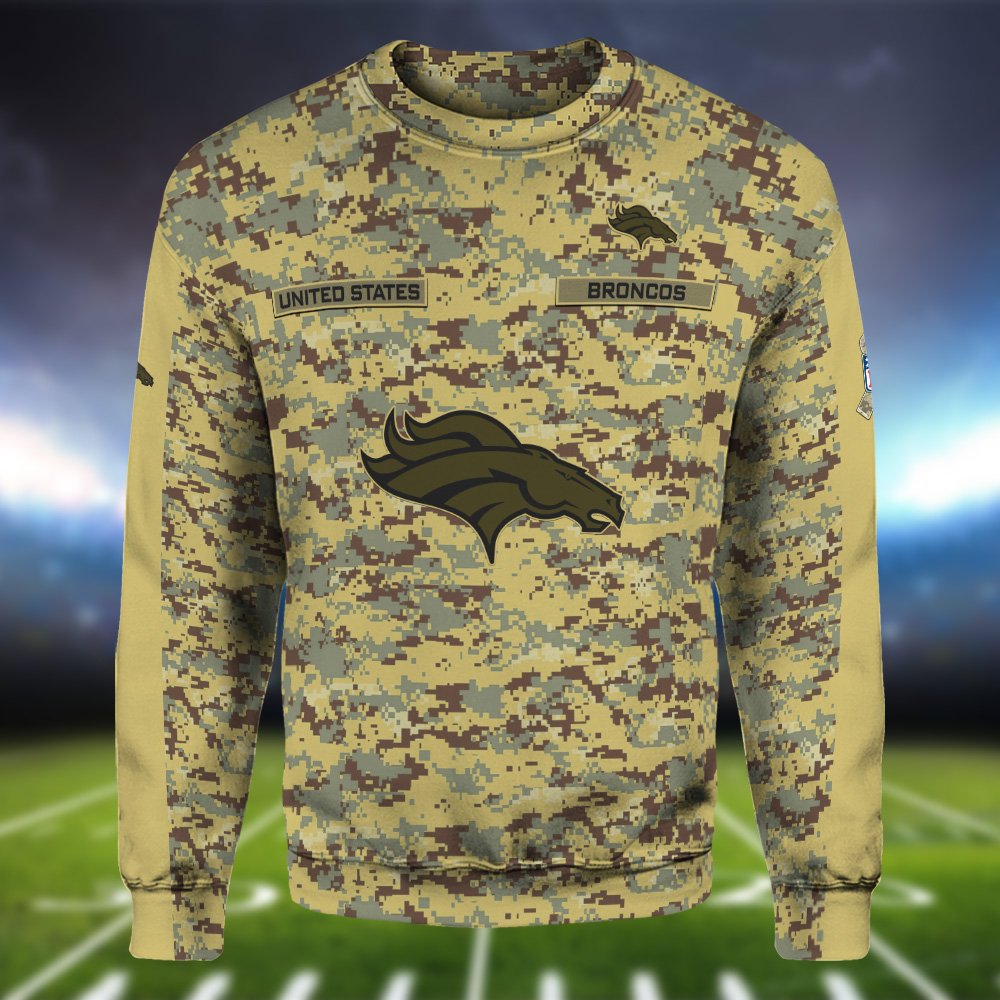 Denver Broncos Camouflage Hoodie, Sweatshirt, T-shirt, Zipper 2024 Version Customized Your Name And Number, Shirts For Football Fans, Sport Gifts ETHY-53721 - Image 4