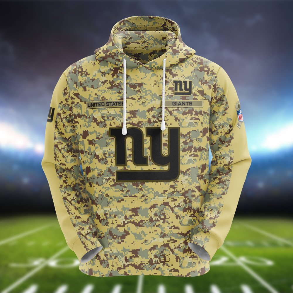 Alternative view of New York Giants Camouflage Hoodie, Sweatshirt, T-shirt, Zipper 2024 Version Customized  Your Name And Number, Shirts For Football Fans, Sport Gifts ETHY-53721