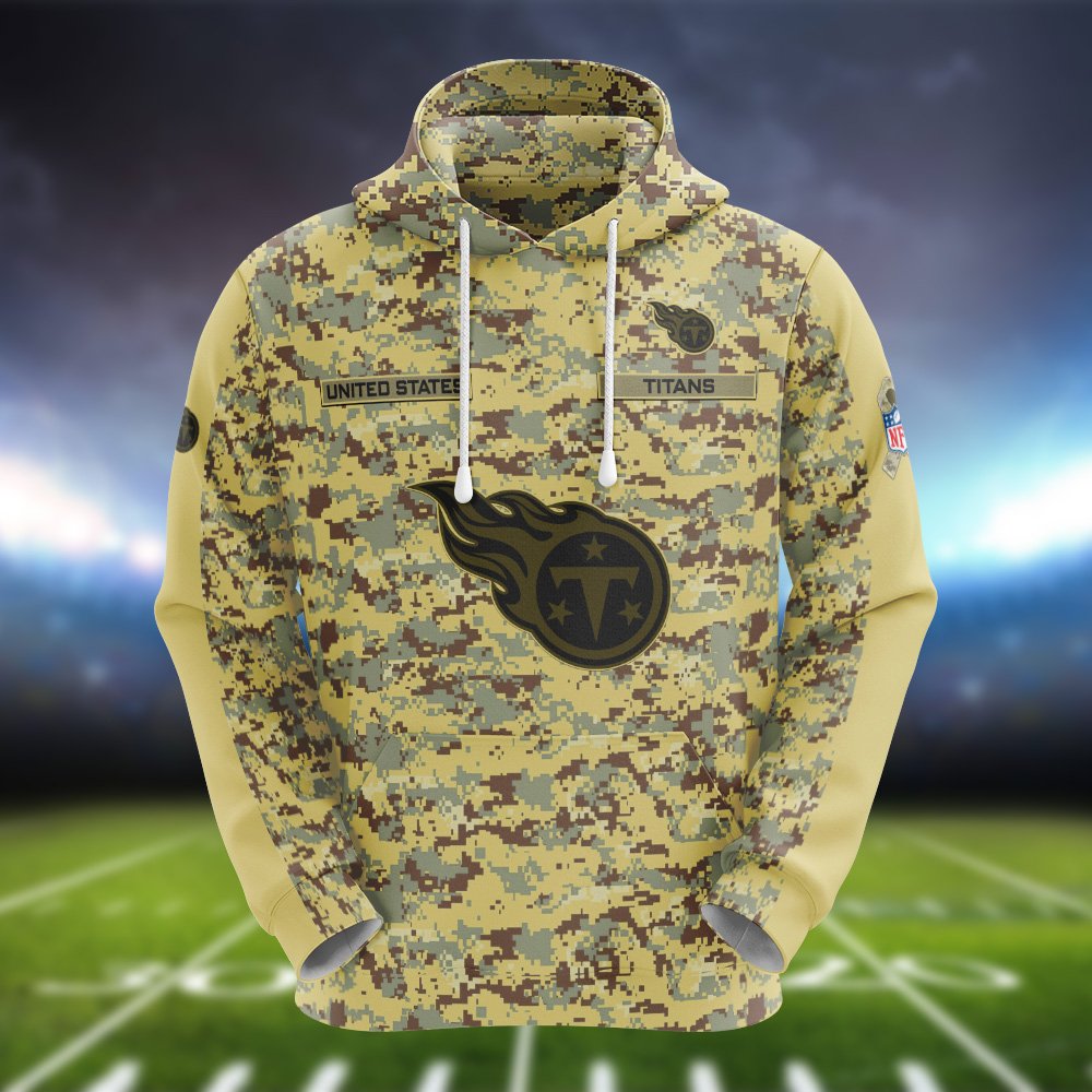 Alternative view of Tennessee Titans Camouflage Hoodie, Sweatshirt, T-shirt, Zipper 2024 Version Customized  Your Name And Number, Shirts For Football Fans, Sport Gifts ETHY-53721