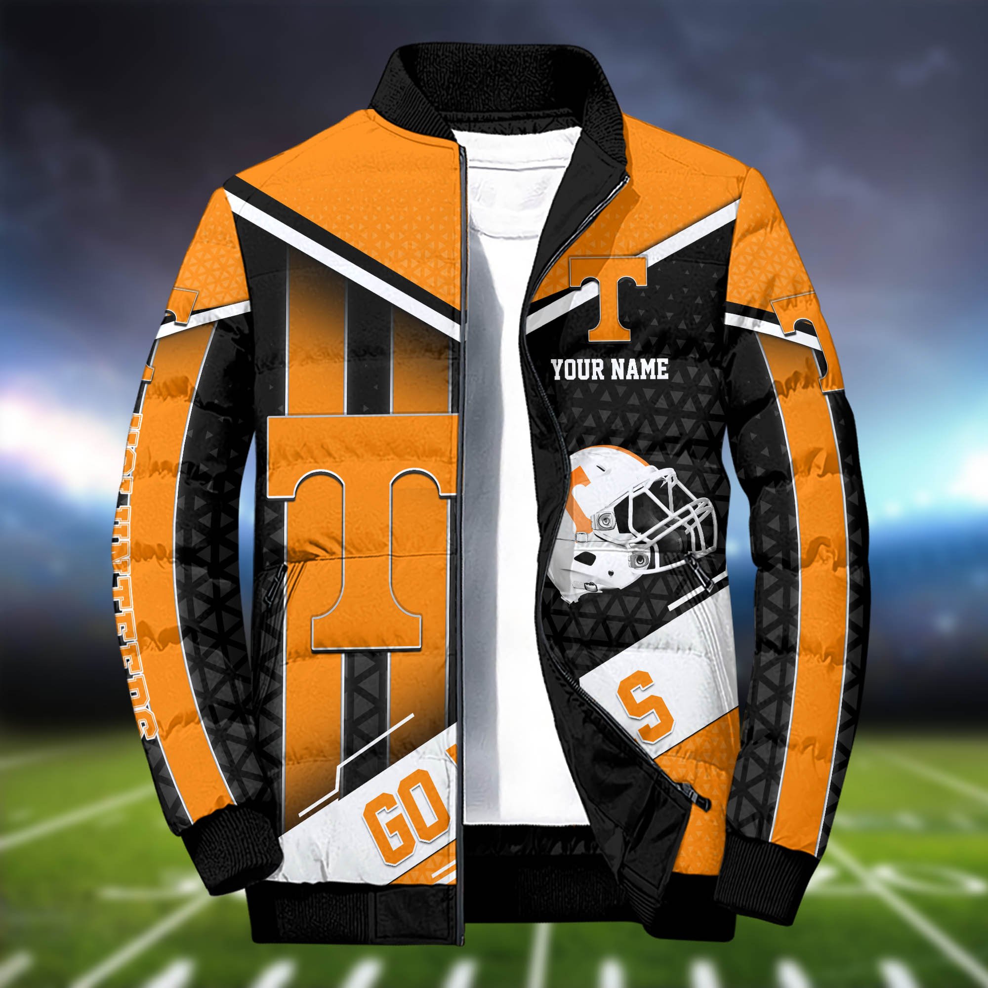 Alternative view of Tennessee Volunteers Puffer Jacket And Sweatpants 2024 Version Personalized Your Name, Puffer Jacket For Sport Fans, Sport Sweatpants, Gifts For Sport Lovers ETHY-62775