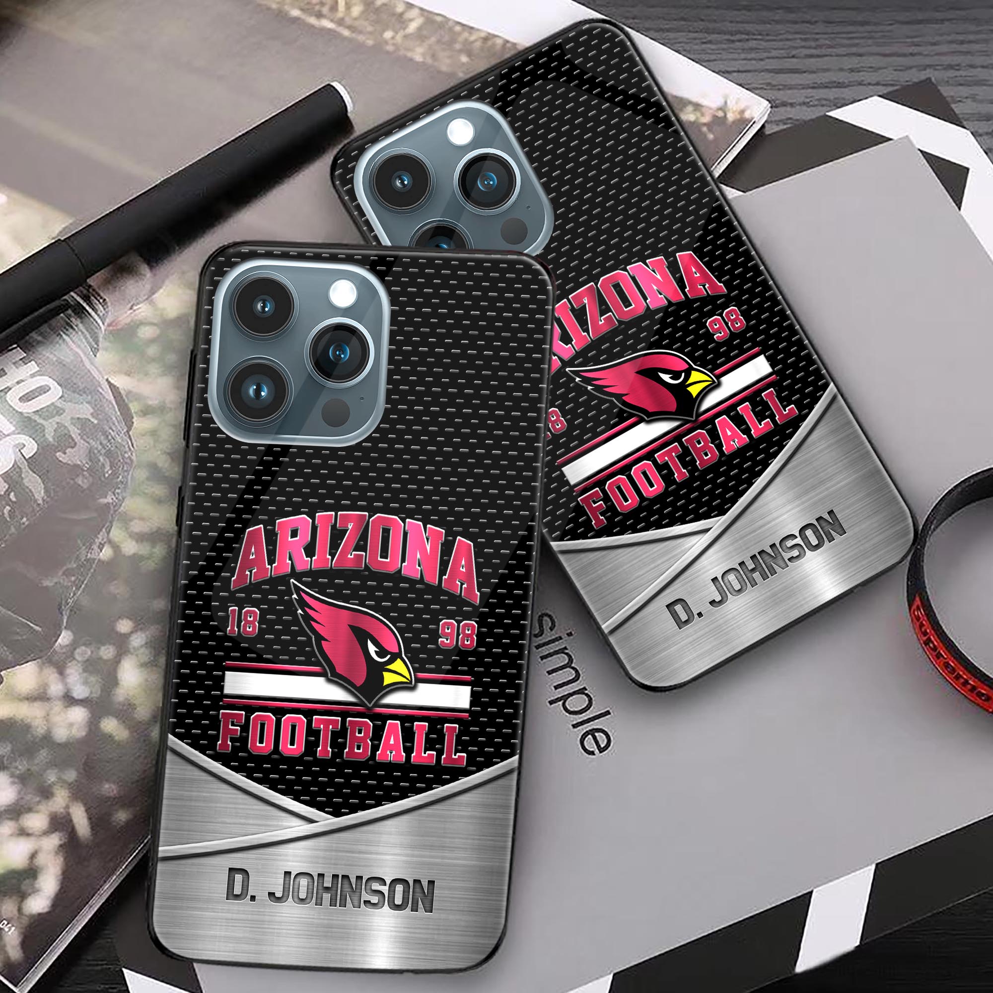 Alternative view of Arizona Cardinals Phonecase Personalized Your Name 2024 Versions, Sport Phoncase Accessory, Sport Phonecase For Fan,  Fan Gifts EHIVM-52158