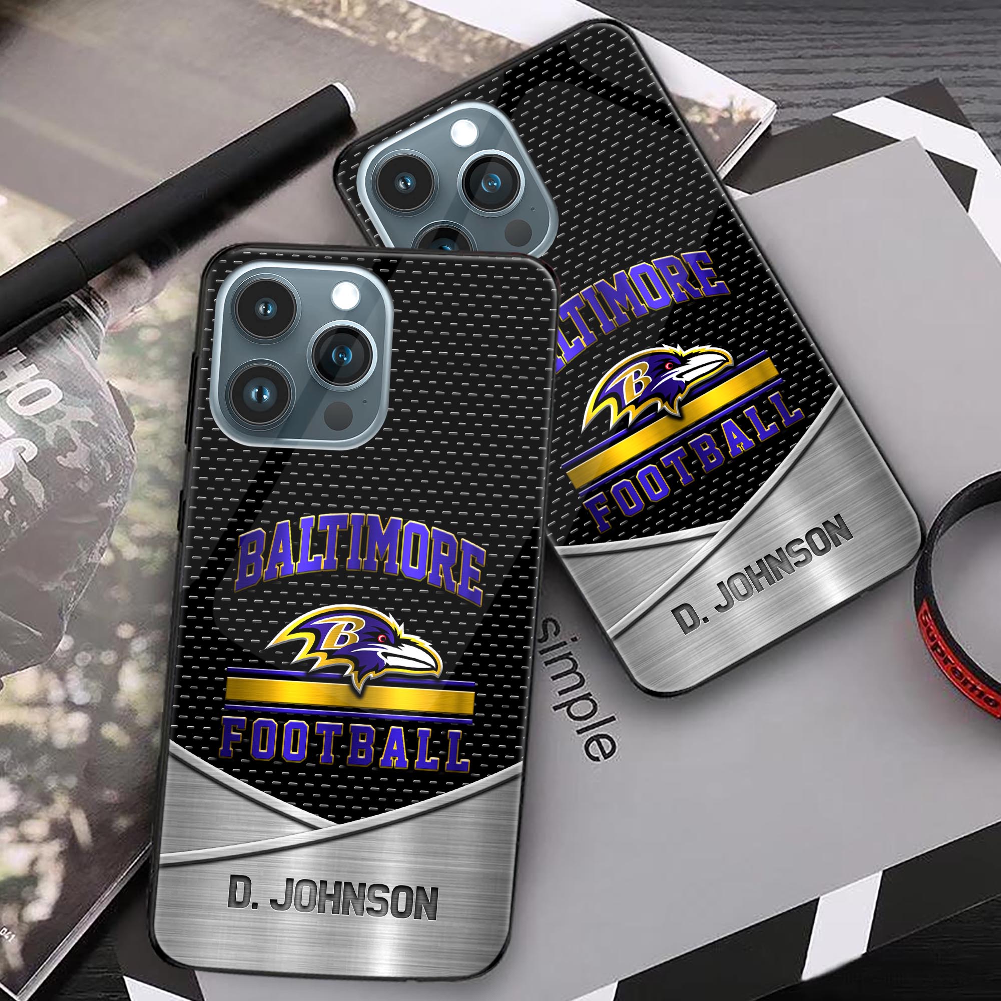 Alternative view of Baltimore Ravens Phonecase Personalized Your Name 2024 Versions, Sport Phoncase Accessory, Sport Phonecase For Fan,  Fan Gifts EHIVM-52158