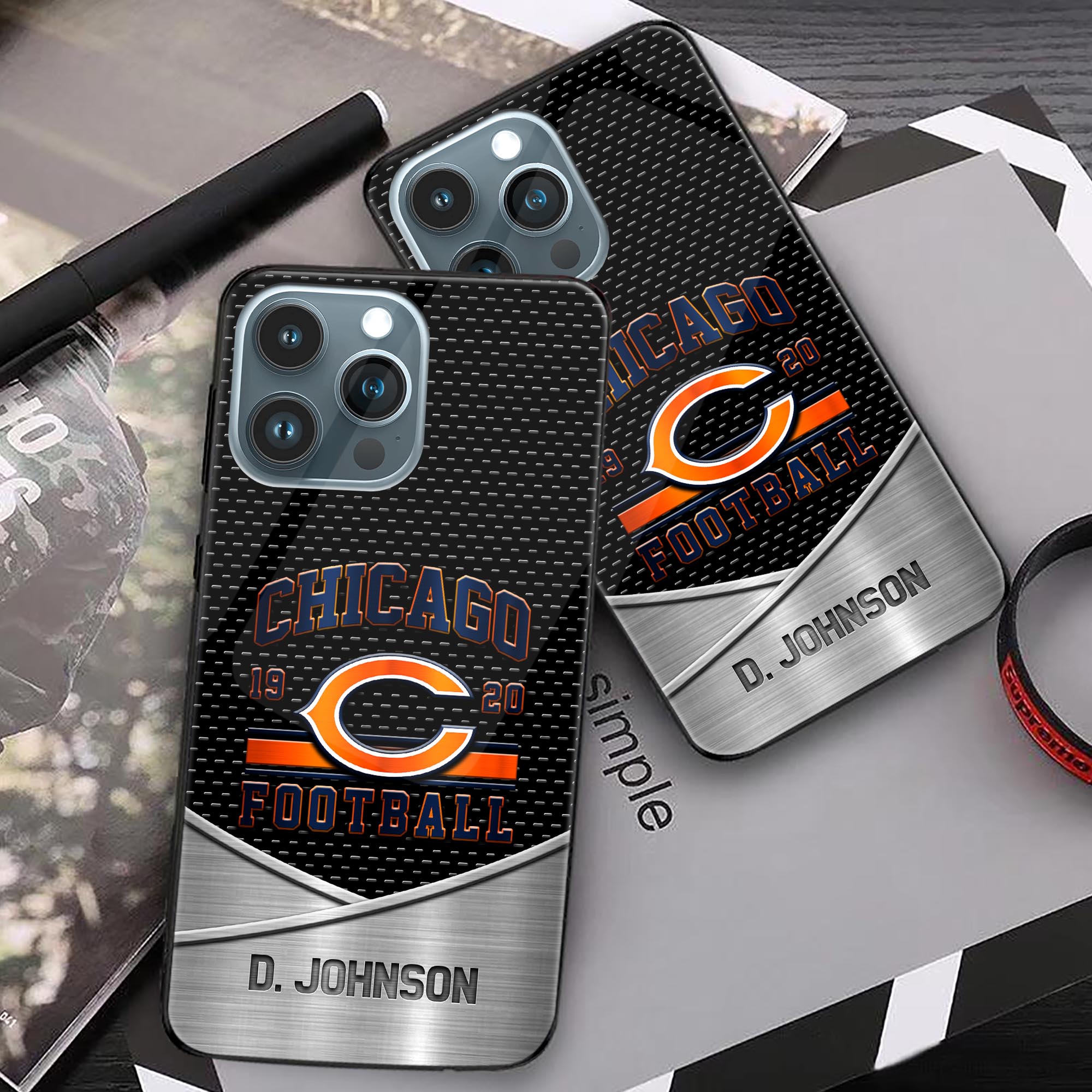 Alternative view of Chicago Bears Phonecase Personalized Your Name 2024 Versions, Sport Phoncase Accessory, Sport Phonecase For Fan,  Fan Gifts EHIVM-52158
