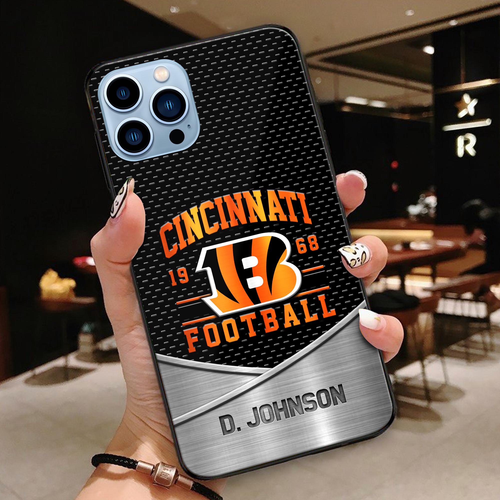 Cincinnati Bengals Phonecase Personalized Your Name 2024 Versions, Sport Phoncase Accessory, Sport Phonecase For Fan,  Fan Gifts EHIVM-52158