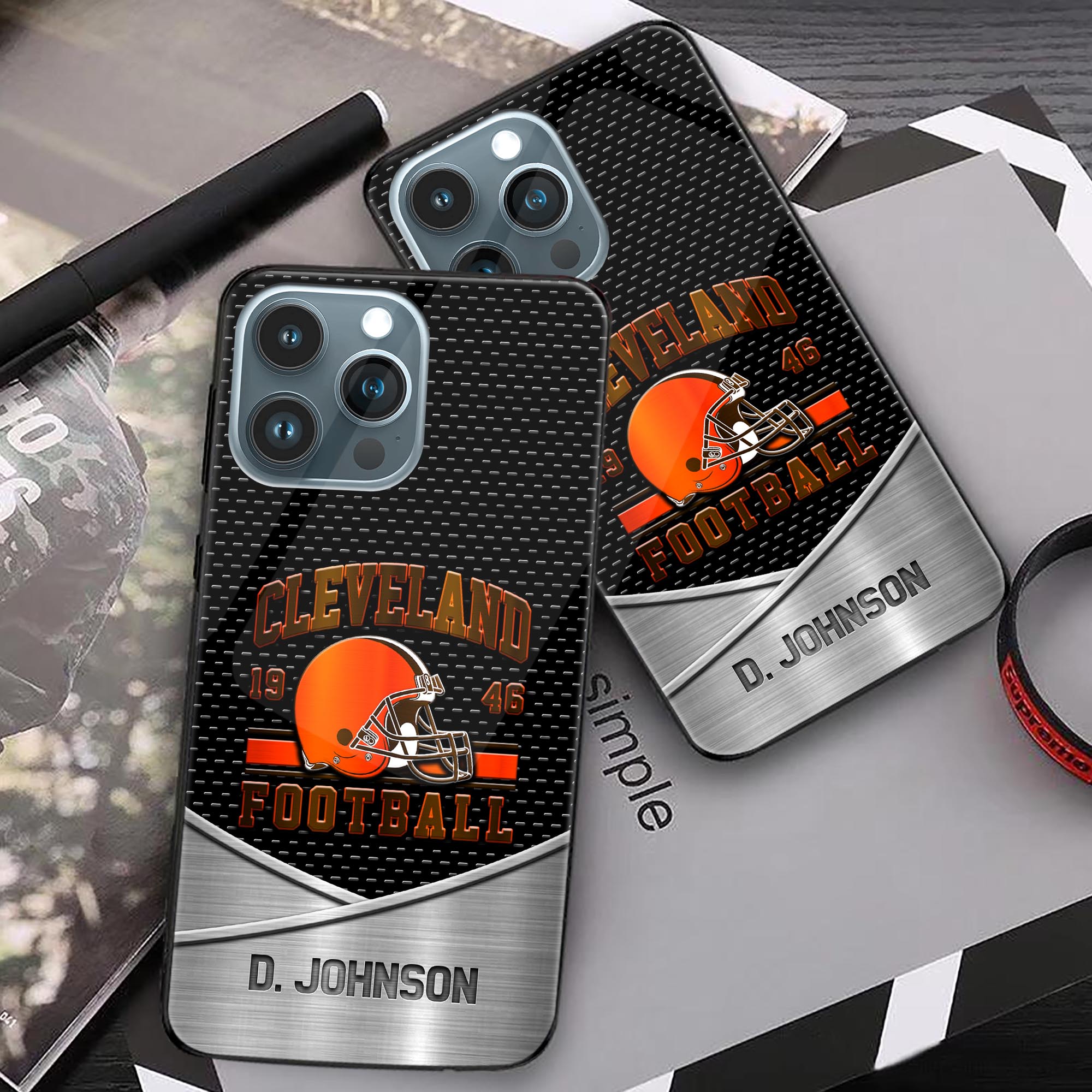 Alternative view of Cleveland Browns Phonecase Personalized Your Name 2024 Versions, Sport Phoncase Accessory, Sport Phonecase For Fan,  Fan Gifts EHIVM-52158