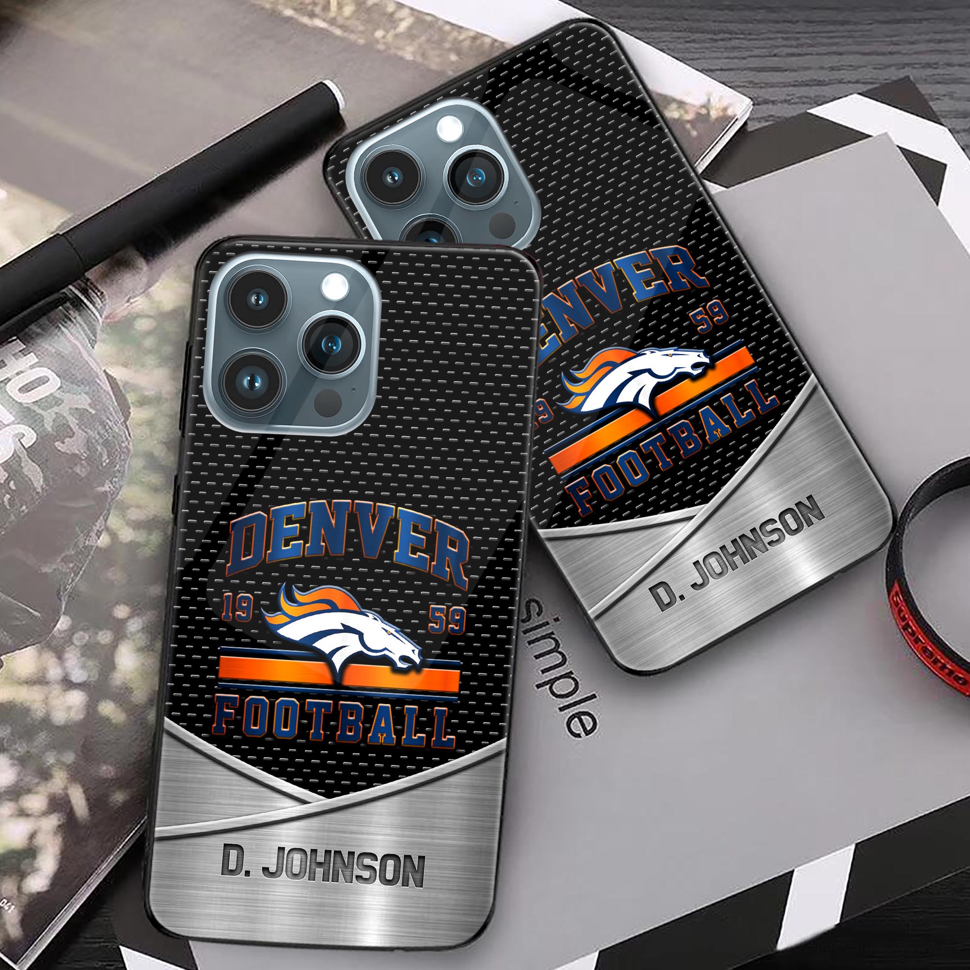 Alternative view of Denver Broncos Phonecase Personalized Your Name 2024 Versions, Sport Phoncase Accessory, Sport Phonecase For Fan,  Fan Gifts EHIVM-52158