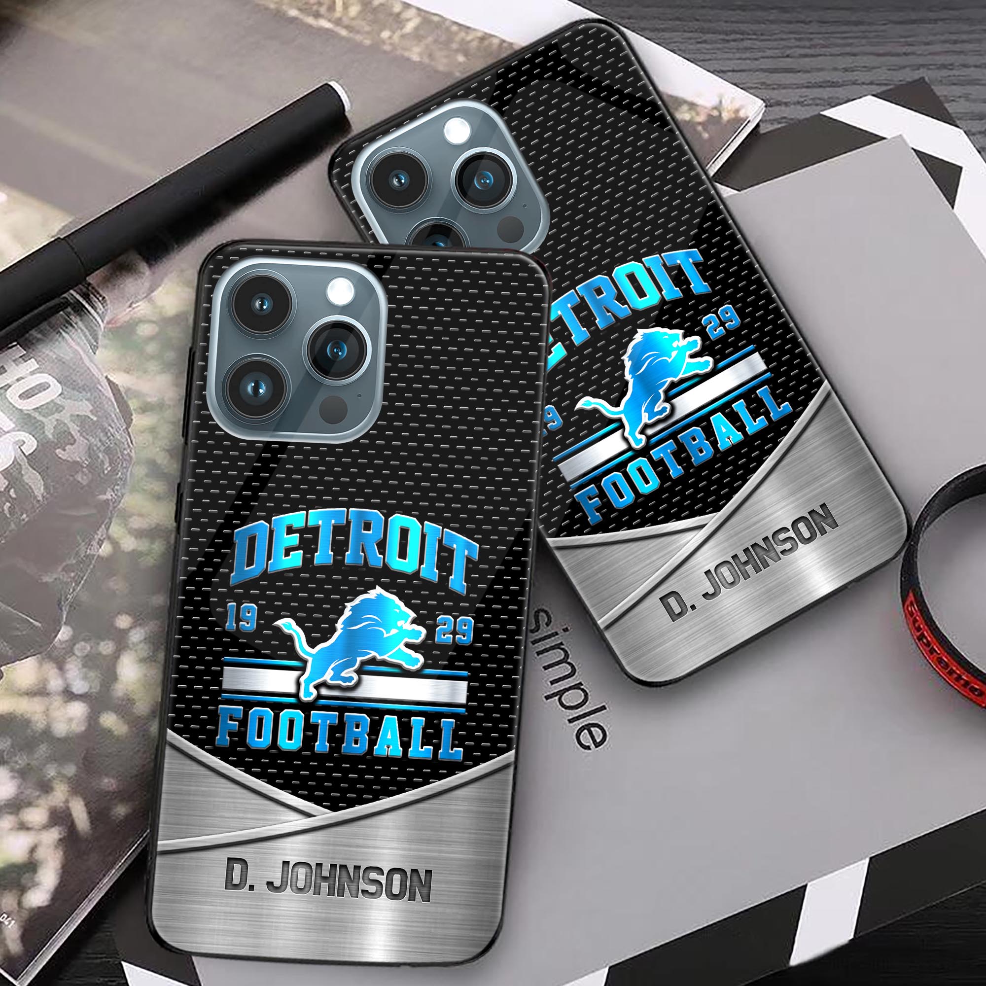 Alternative view of Detroit Lions Phonecase Personalized Your Name 2024 Versions, Sport Phoncase Accessory, Sport Phonecase For Fan,  Fan Gifts EHIVM-52158