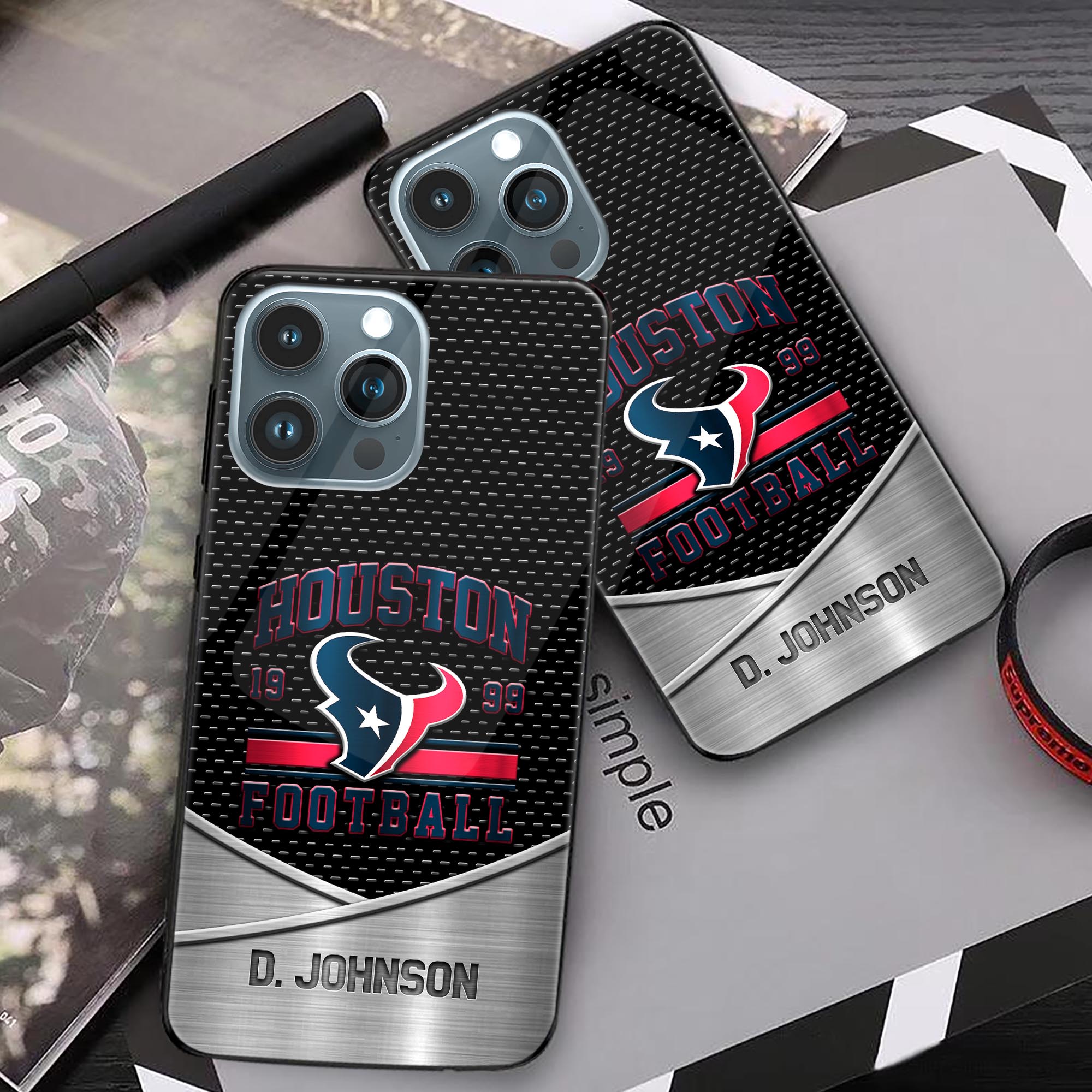 Alternative view of Houston Texans Phonecase Personalized Your Name 2024 Versions, Sport Phoncase Accessory, Sport Phonecase For Fan,  Fan Gifts EHIVM-52158