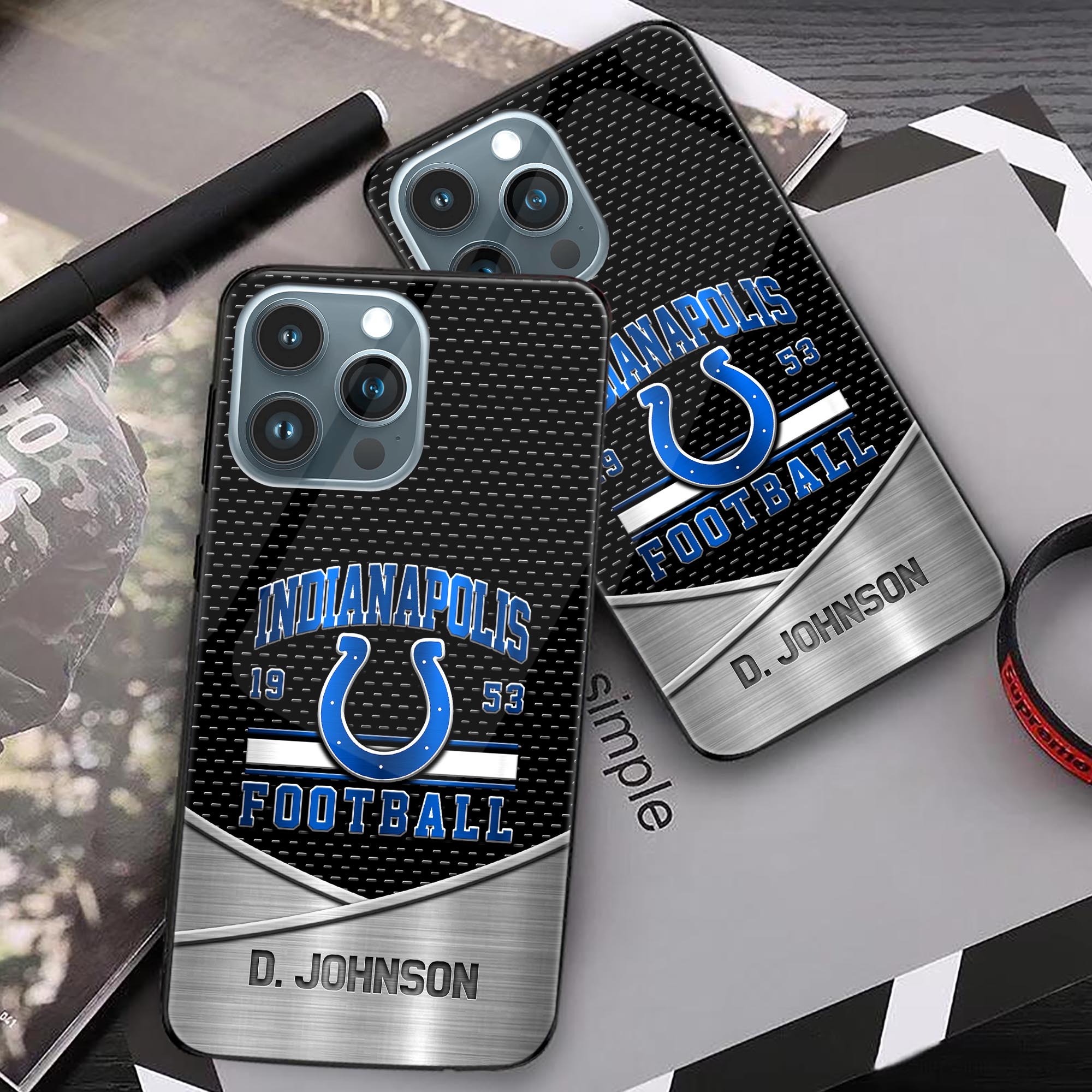 Alternative view of Indianapolis Colts Phonecase Personalized Your Name 2024 Versions, Sport Phoncase Accessory, Sport Phonecase For Fan,  Fan Gifts EHIVM-52158