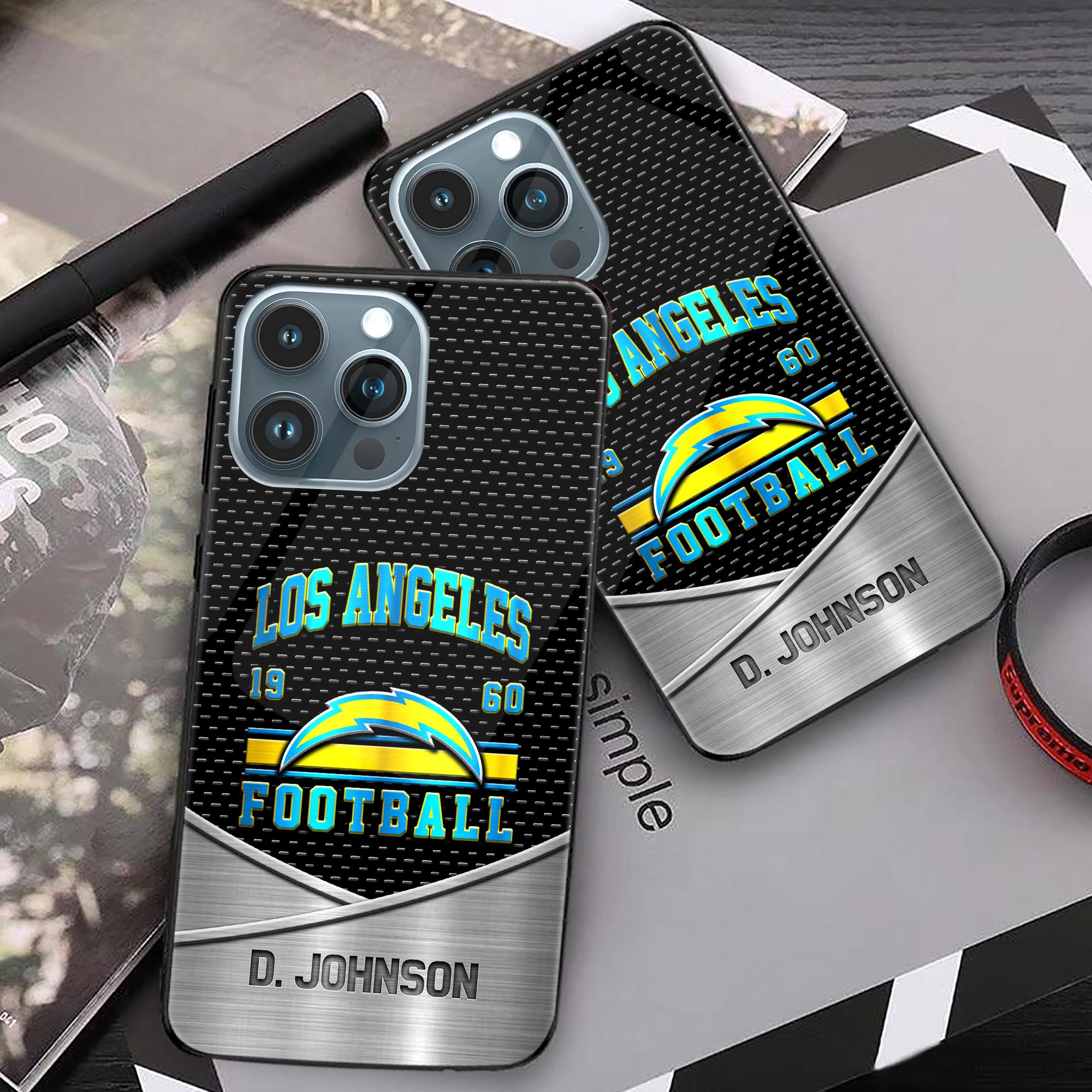 Alternative view of Los Angeles Chargers Phonecase Personalized Your Name 2024 Versions, Sport Phoncase Accessory, Sport Phonecase For Fan,  Fan Gifts EHIVM-52158