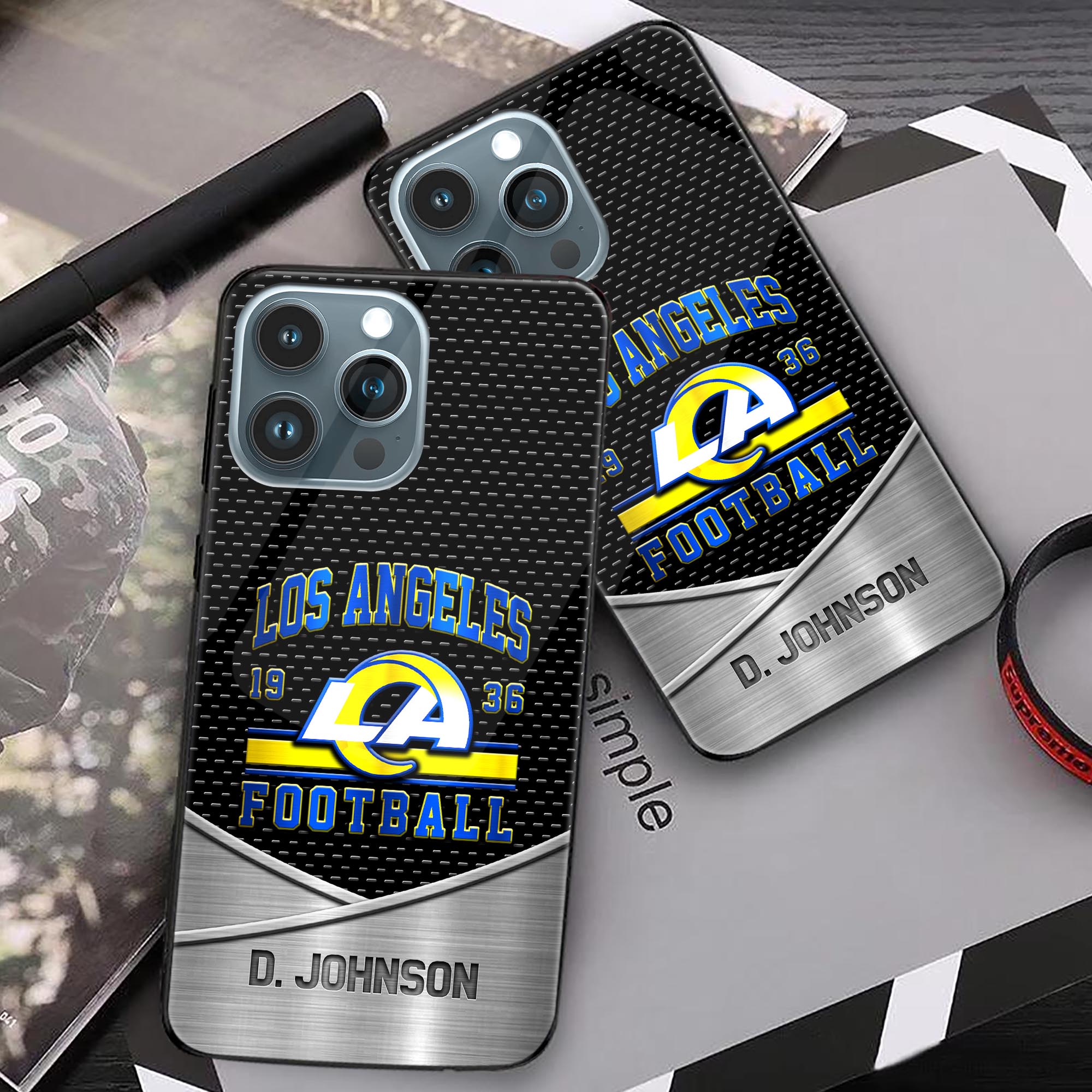 Alternative view of Los Angeles Rams Phonecase Personalized Your Name 2024 Versions, Sport Phoncase Accessory, Sport Phonecase For Fan,  Fan Gifts EHIVM-52158