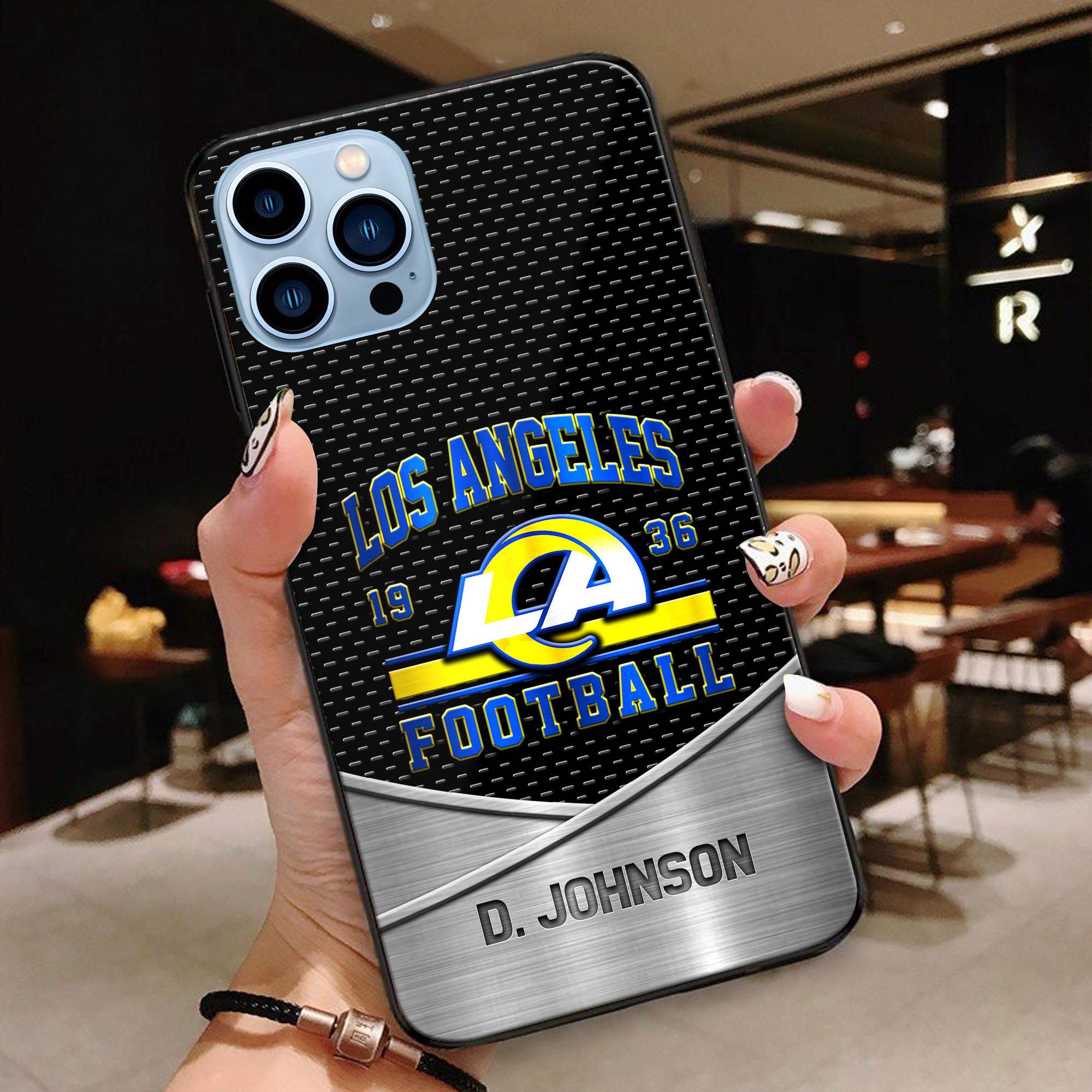 Los Angeles Rams Phonecase Personalized Your Name 2024 Versions, Sport Phoncase Accessory, Sport Phonecase For Fan,  Fan Gifts EHIVM-52158