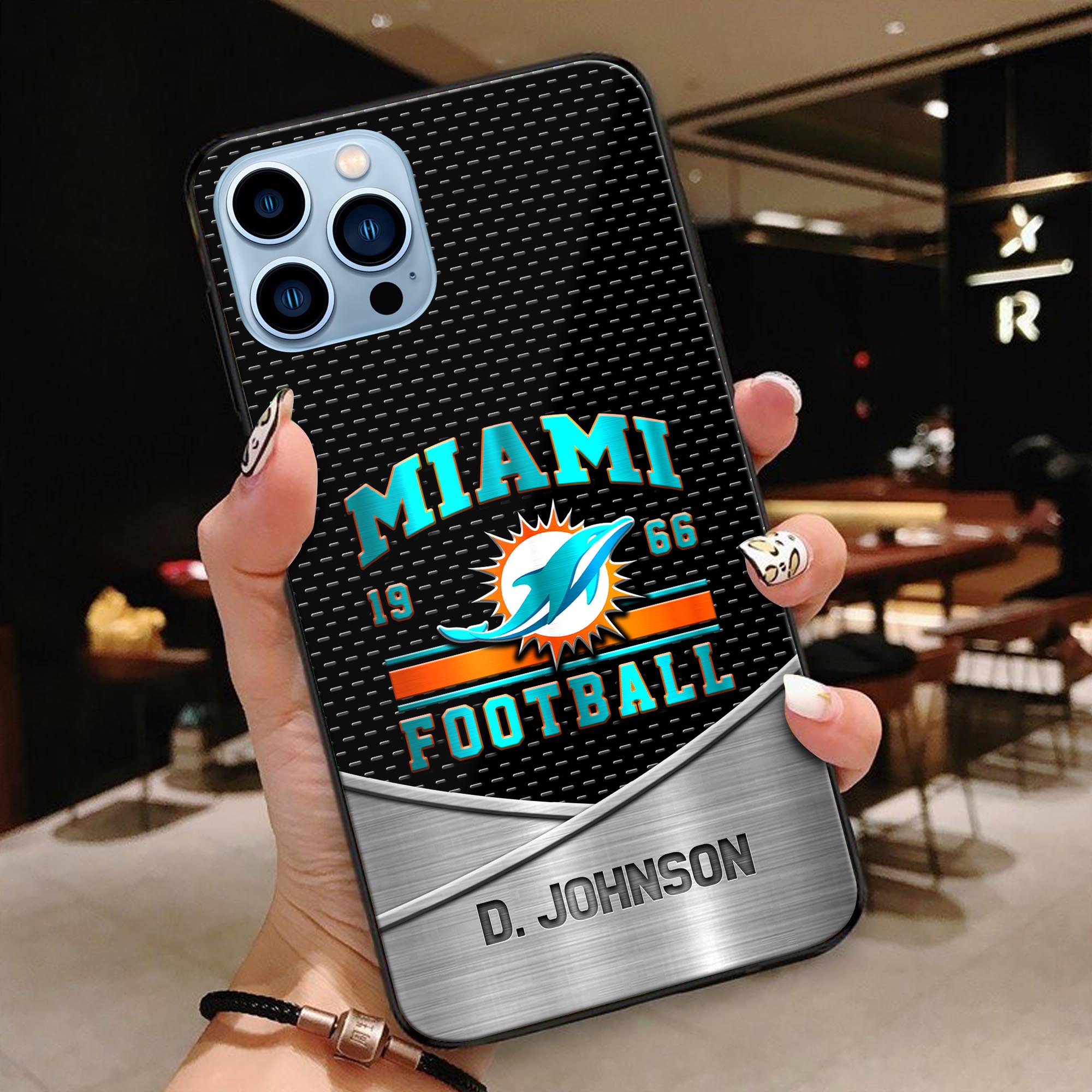 Miami Dolphins Phonecase Personalized Your Name 2024 Versions, Sport Phoncase Accessory, Sport Phonecase For Fan,  Fan Gifts EHIVM-52158