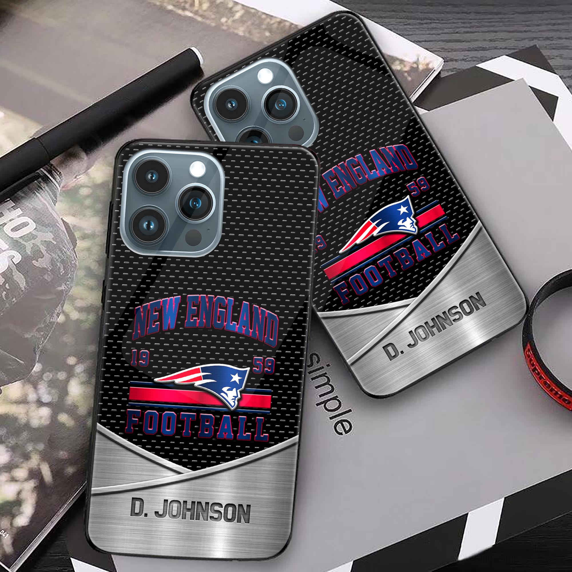 Alternative view of New England Patriots Phonecase Personalized Your Name 2024 Versions, Sport Phoncase Accessory, Sport Phonecase For Fan,  Fan Gifts EHIVM-52158