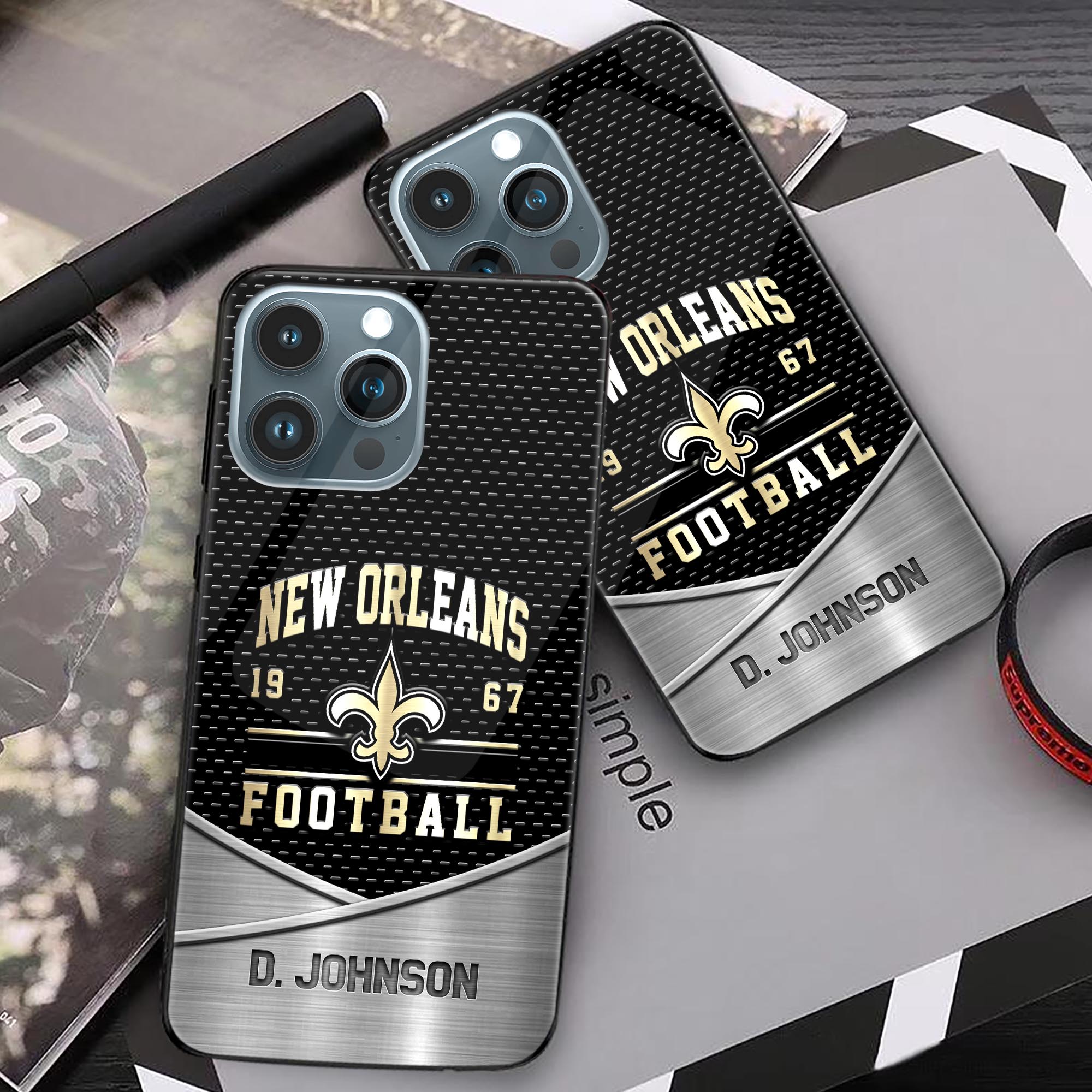Alternative view of New Orleans Saints Phonecase Personalized Your Name 2024 Versions, Sport Phoncase Accessory, Sport Phonecase For Fan,  Fan Gifts EHIVM-52158
