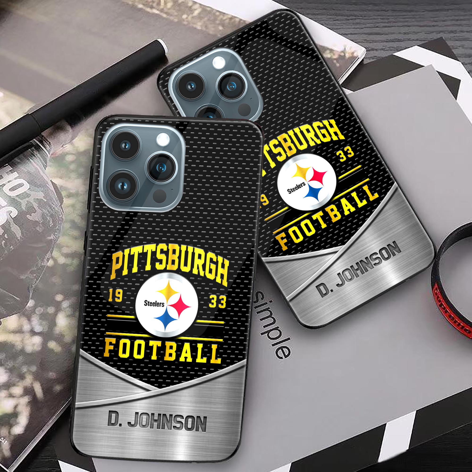 Alternative view of Pittsburgh Steelers Phonecase Personalized Your Name 2024 Versions, Sport Phoncase Accessory, Sport Phonecase For Fan,  Fan Gifts EHIVM-52158