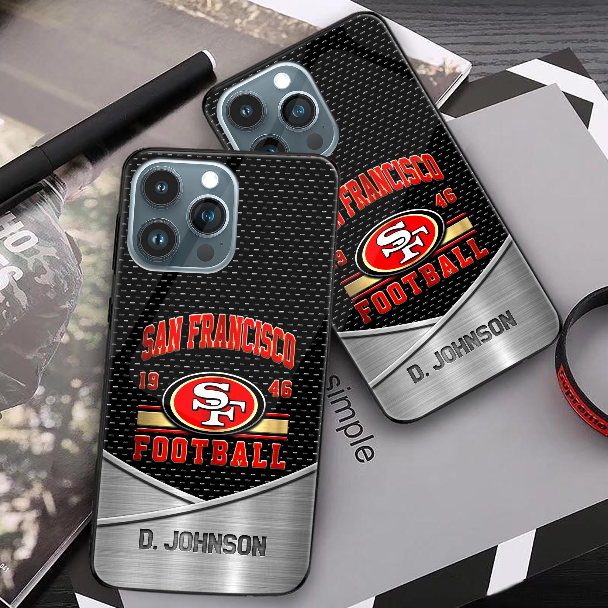 Alternative view of San Francisco 49ers Phonecase Personalized Your Name 2024 Versions, Sport Phoncase Accessory, Sport Phonecase For Fan,  Fan Gifts EHIVM-52158