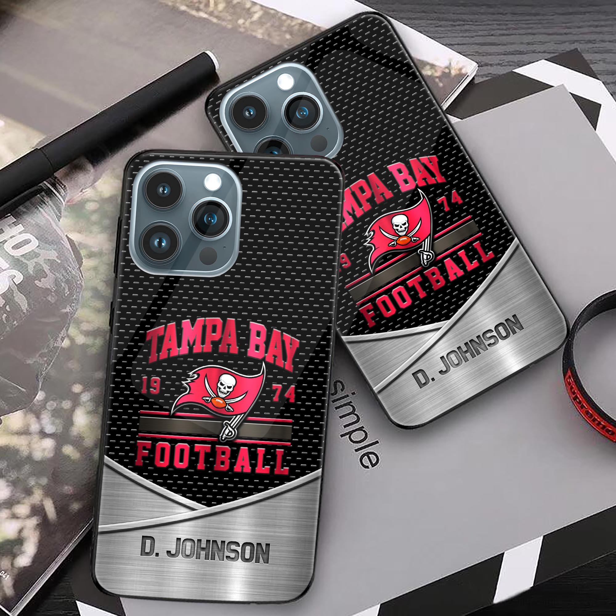 Alternative view of Tampa Bay Buccaneers Phonecase Personalized Your Name 2024 Versions, Sport Phoncase Accessory, Sport Phonecase For Fan,  Fan Gifts EHIVM-52158