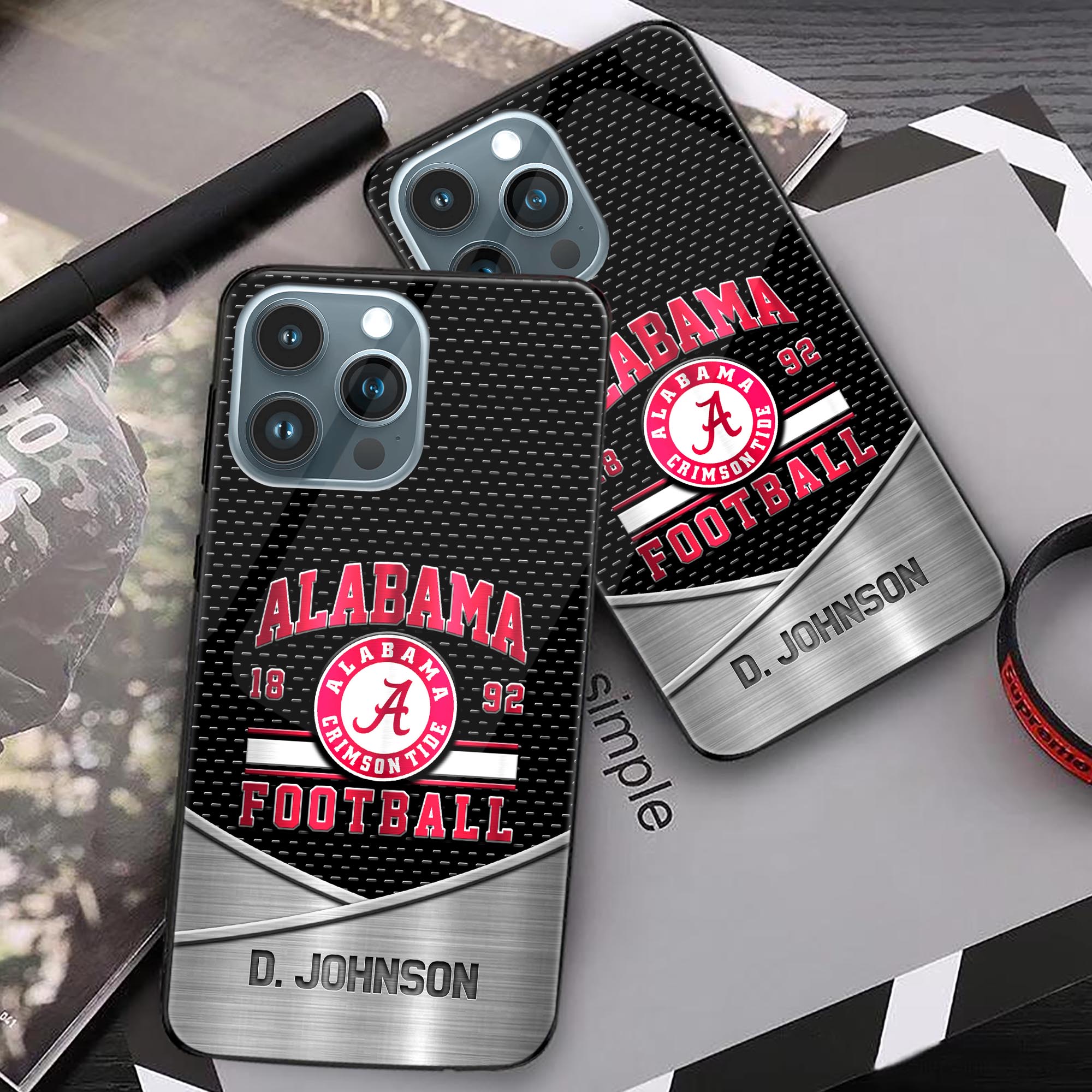 Alternative view of Alabama Crimson Tide Phonecase Personalized Your Name 2024 Versions, Sport Phoncase Accessory, Sport Phonecase For Fan, Fan Gifts EHIVM-52263