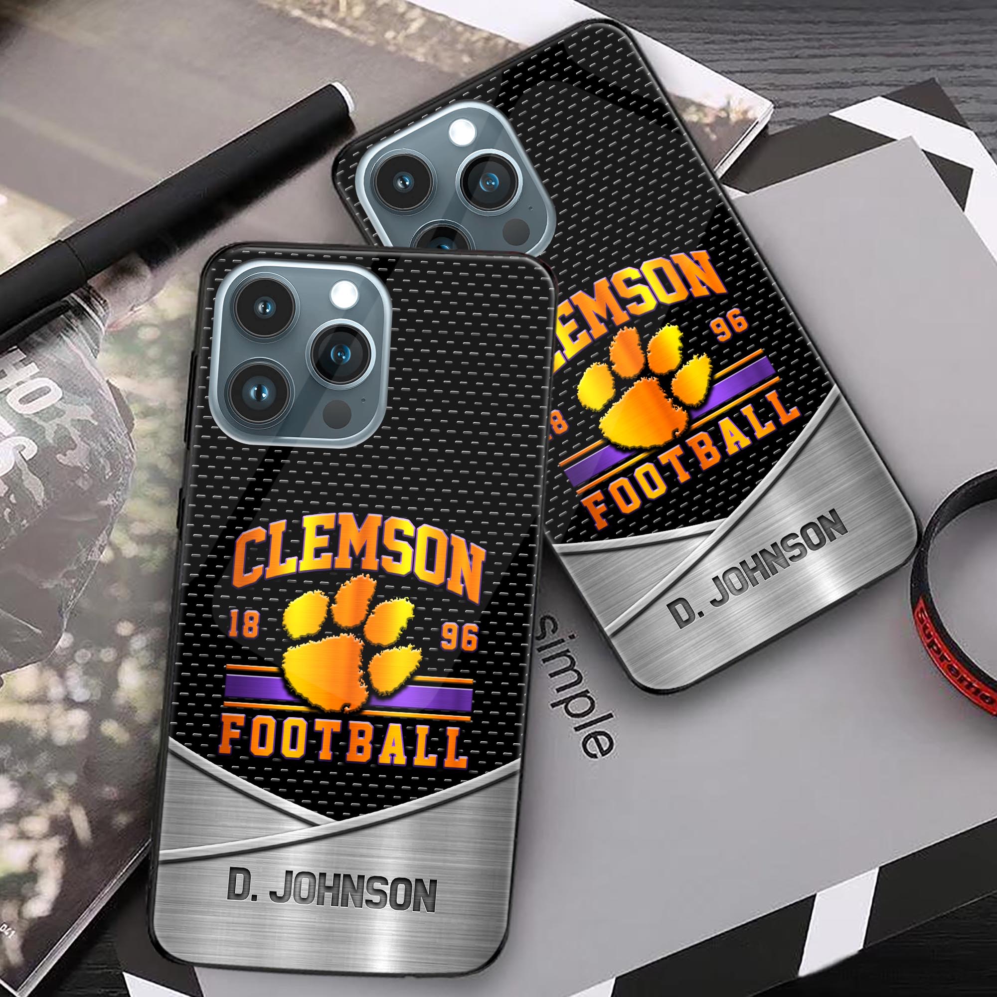 Alternative view of Clemson Tigers Phonecase Personalized Your Name 2024 Versions, Sport Phoncase Accessory, Sport Phonecase For Fan, Fan Gifts EHIVM-52263