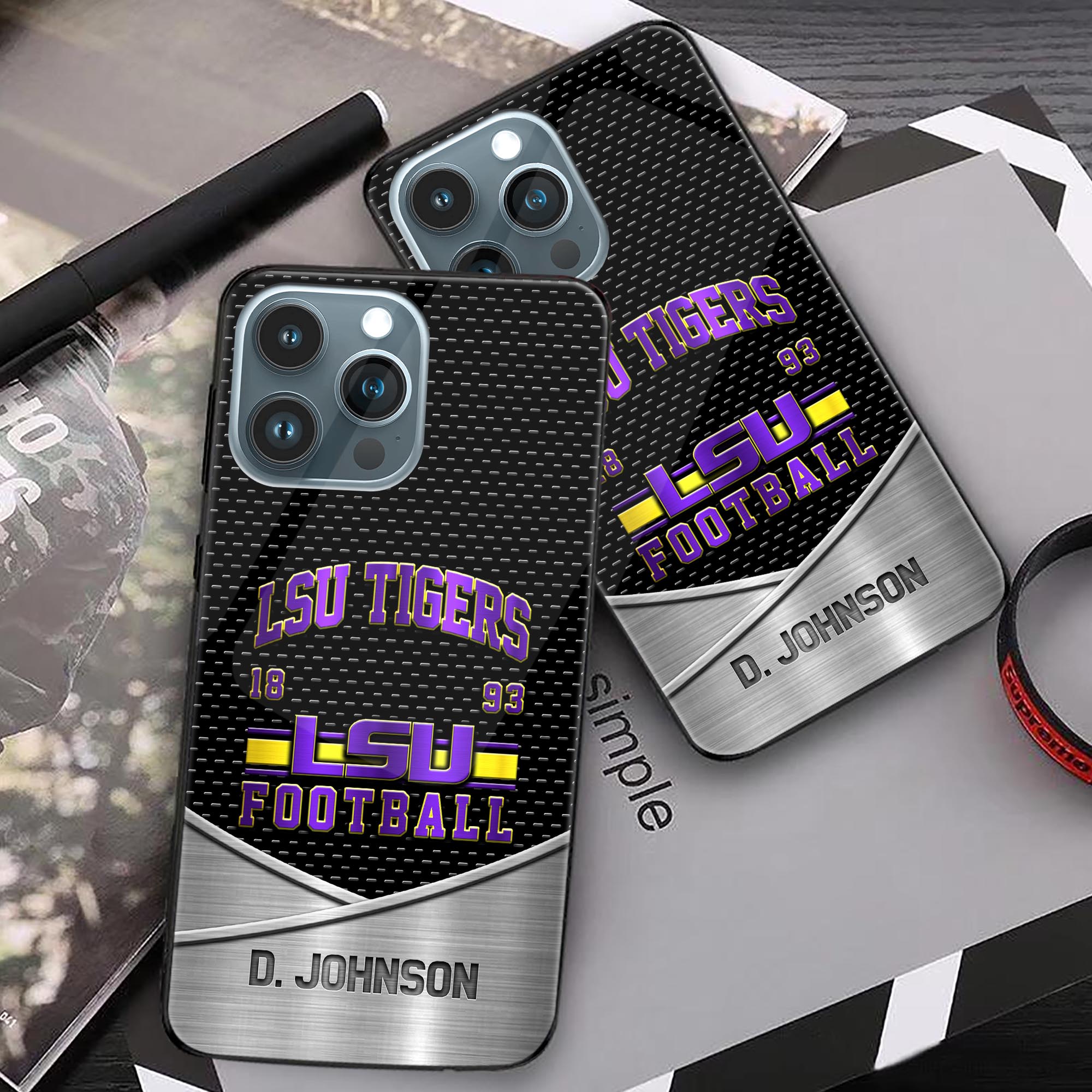 Alternative view of LSU Tigers Phonecase Personalized Your Name 2024 Versions, Sport Phoncase Accessory, Sport Phonecase For Fan, Fan Gifts EHIVM-52263