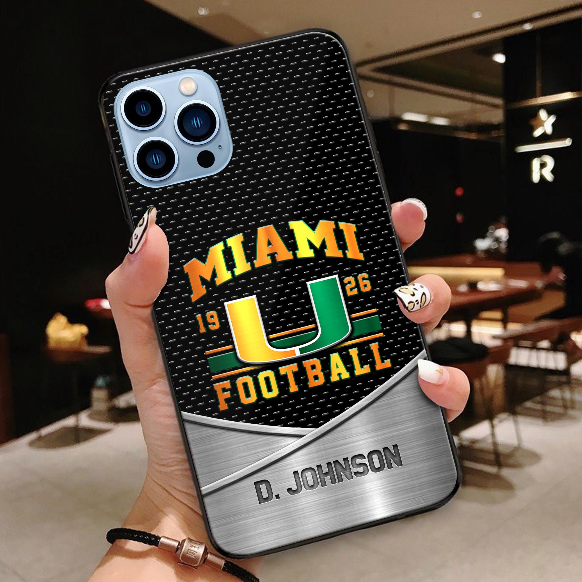 Miami Hurricanes Phonecase Personalized Your Name 2024 Versions, Sport Phoncase Accessory, Sport Phonecase For Fan, Fan Gifts EHIVM-52263