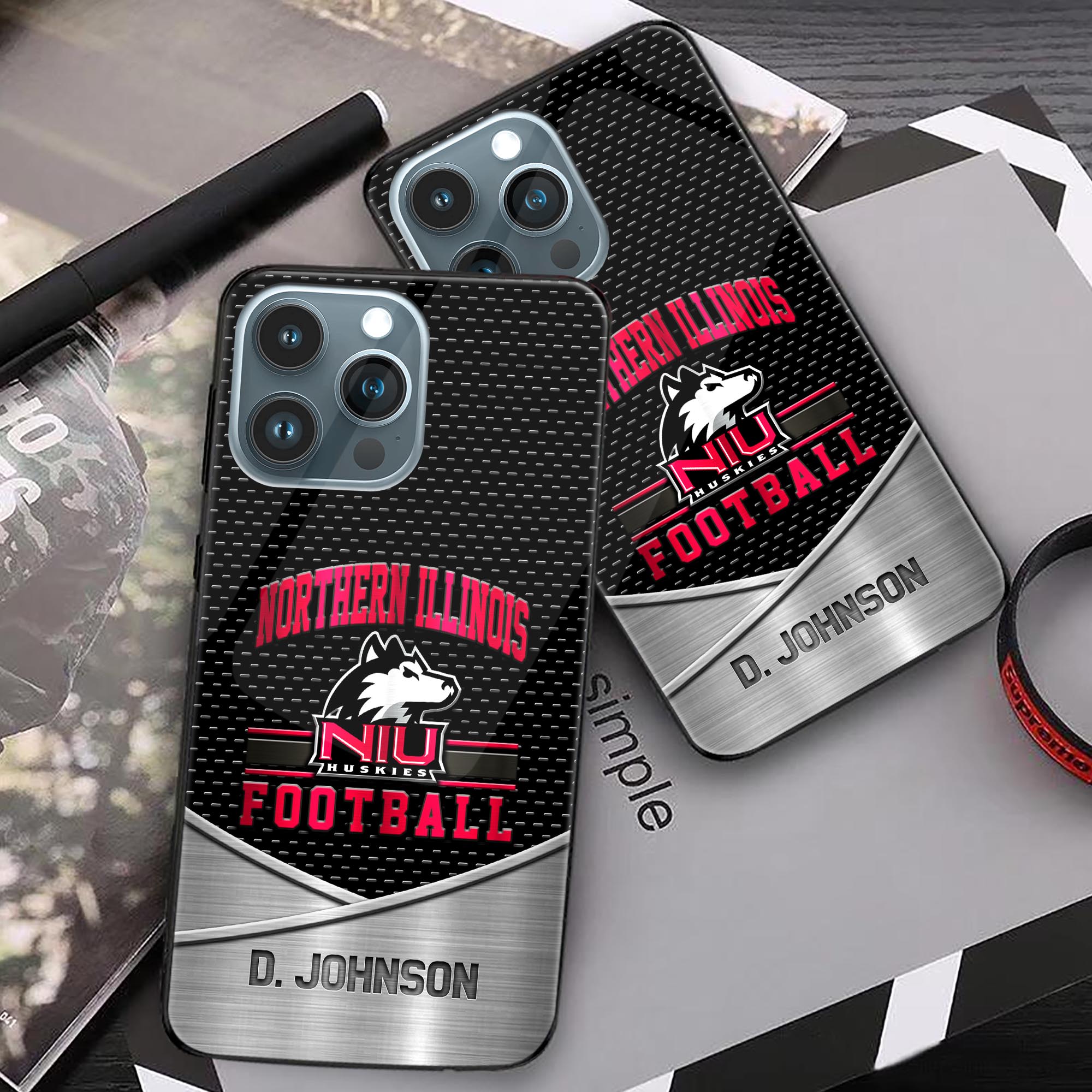 Alternative view of Northern Illinois Huskies Phonecase Personalized Your Name 2024 Versions, Sport Phoncase Accessory, Sport Phonecase For Fan, Fan Gifts EHIVM-52263