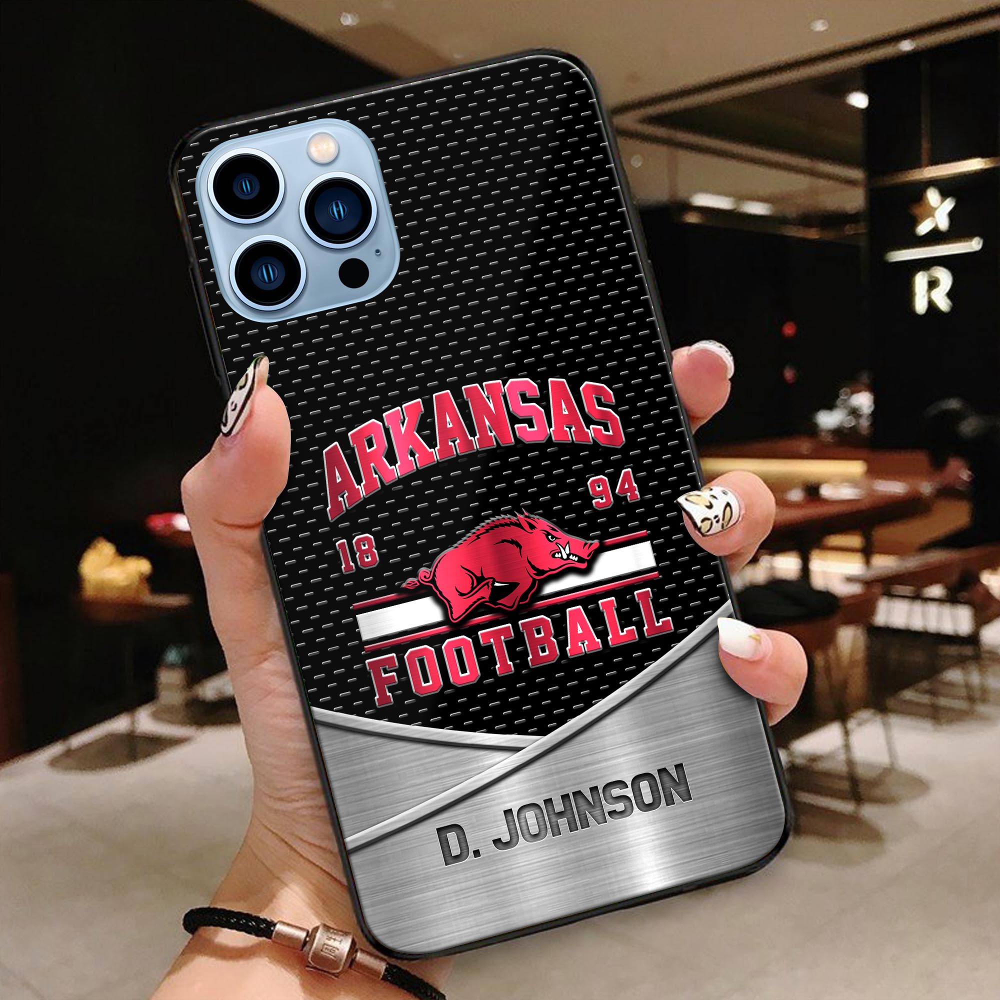 Arkansas Razorbacks Phonecase Personalized Your Name 2024 Versions, Sport Phoncase Accessory, Sport Phonecase For Fan, Fan Gifts EHIVM-52263