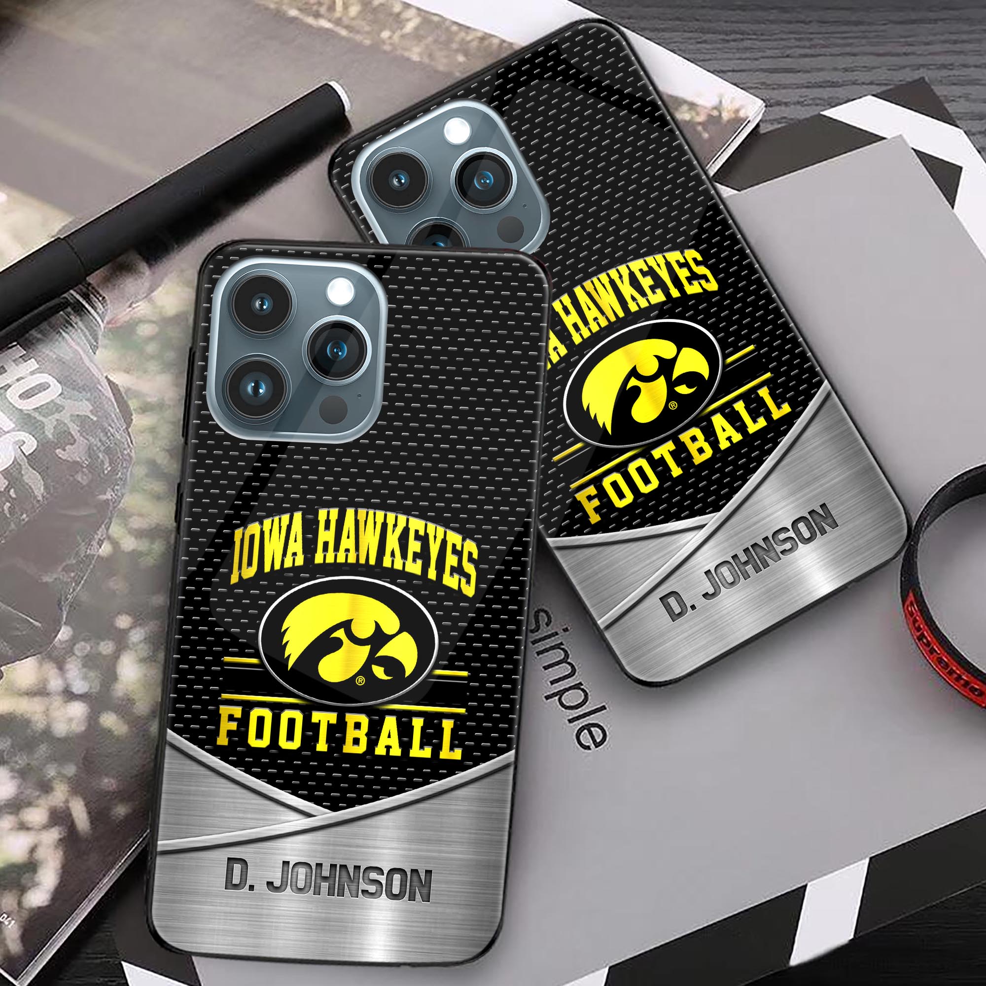 Alternative view of Iowa Hawkeyes Phonecase Personalized Your Name 2024 Versions, Sport Phoncase Accessory, Sport Phonecase For Fan, Fan Gifts EHIVM-52263