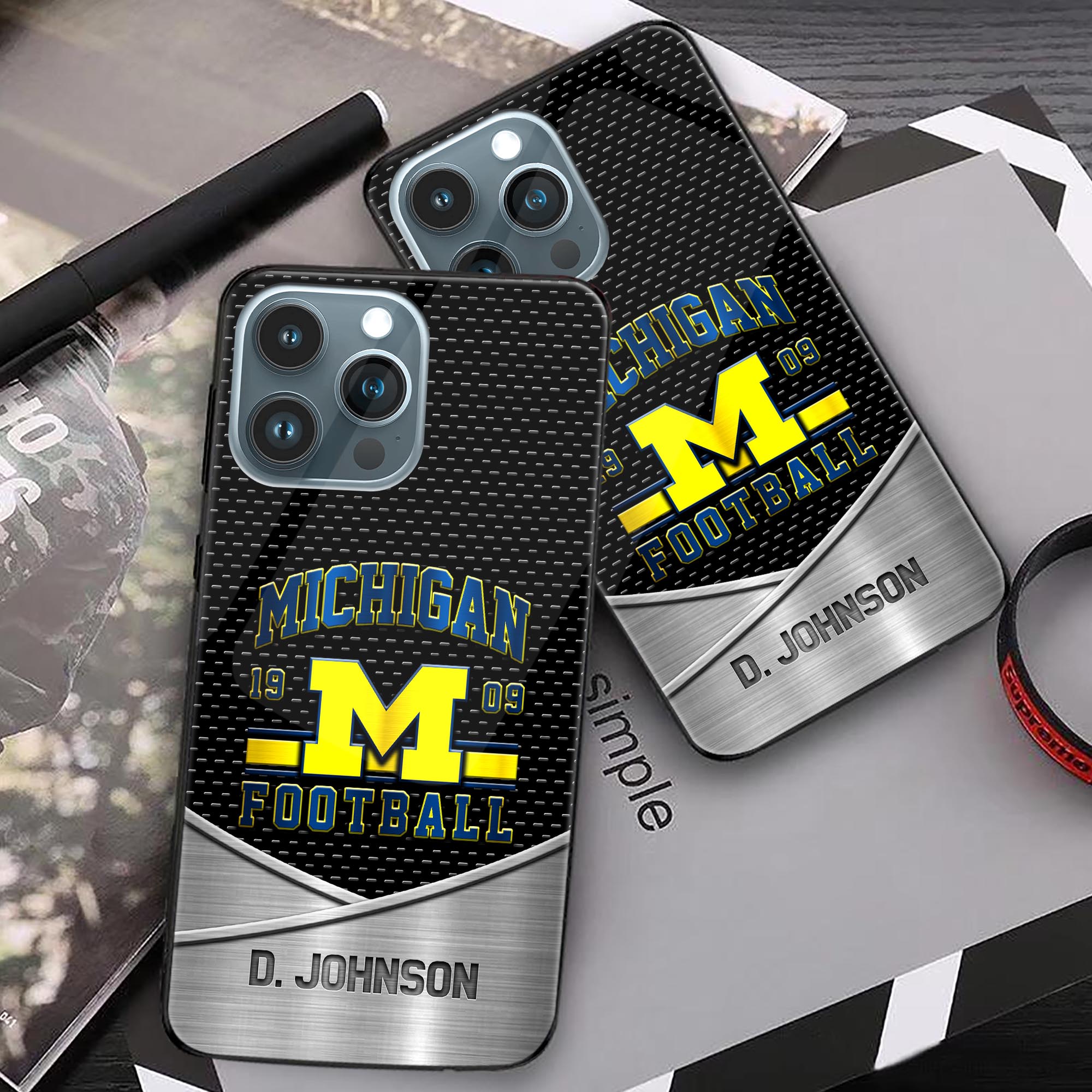 Alternative view of Michigan Wolverines Phonecase Personalized Your Name 2024 Versions, Sport Phoncase Accessory, Sport Phonecase For Fan, Fan Gifts EHIVM-52263