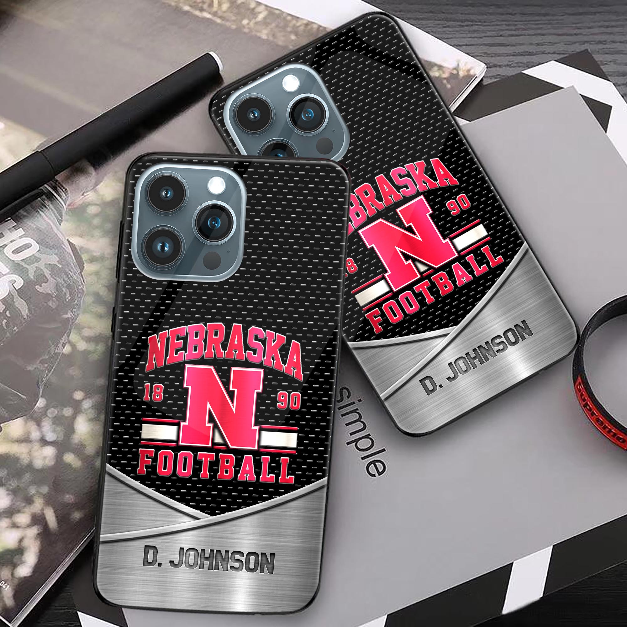 Alternative view of Nebraska Cornhuskers Phonecase Personalized Your Name 2024 Versions, Sport Phoncase Accessory, Sport Phonecase For Fan, Fan Gifts EHIVM-52263