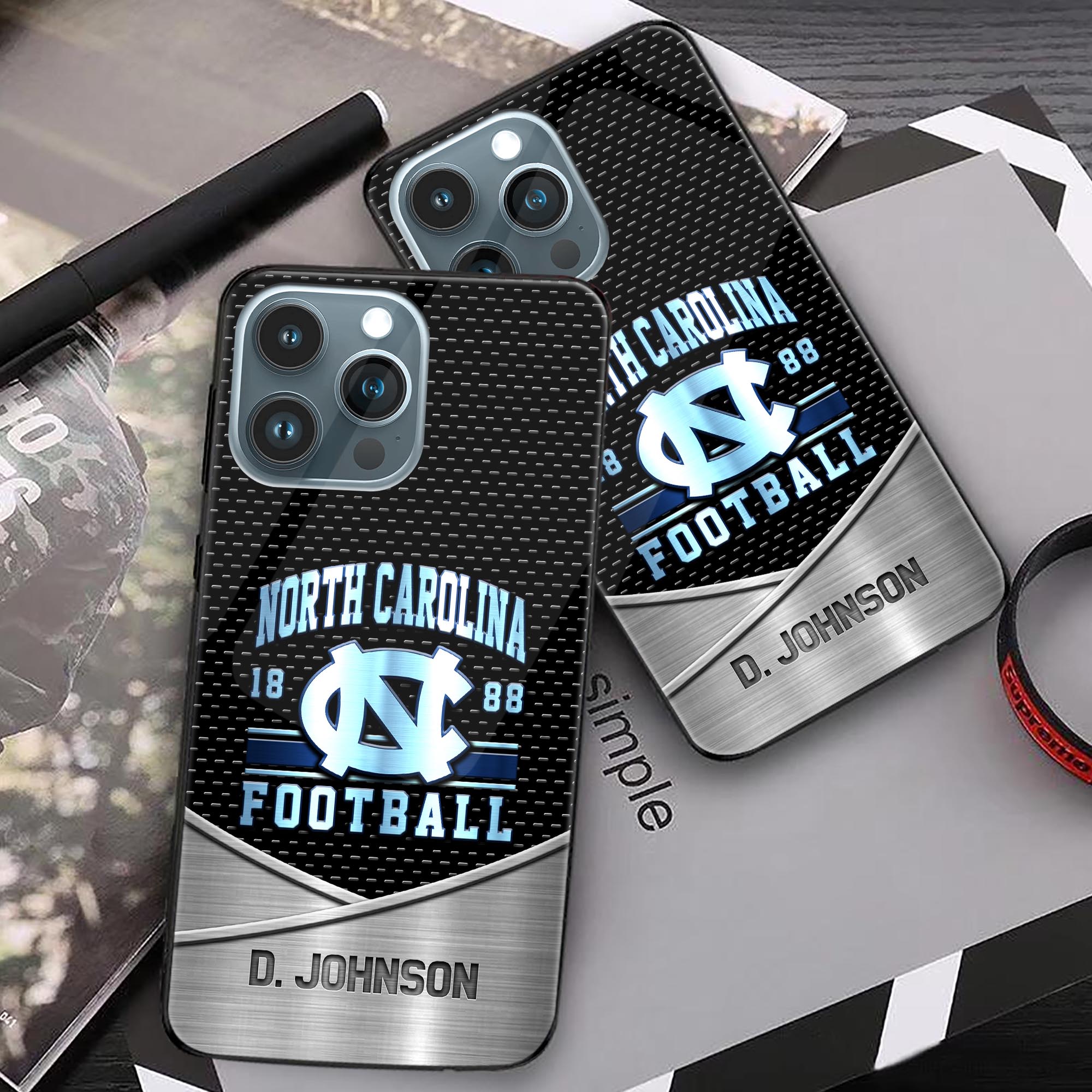 Alternative view of North Carolina Tar heels Phonecase Personalized Your Name 2024 Versions, Sport Phoncase Accessory, Sport Phonecase For Fan, Fan Gifts EHIVM-52263