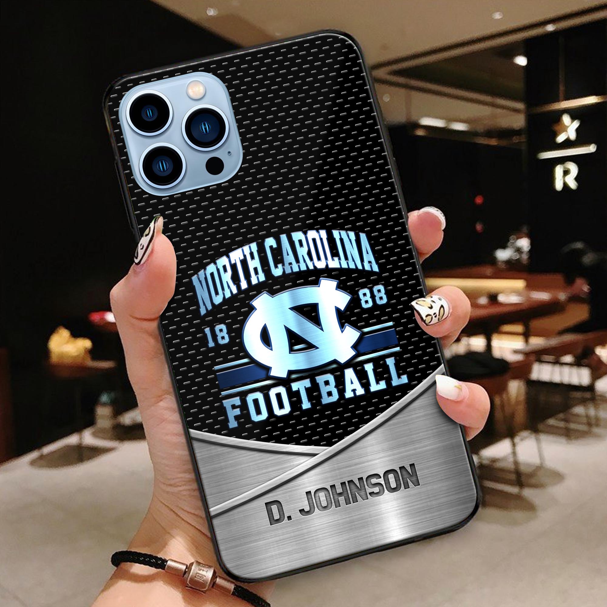 North Carolina Tar heels Phonecase Personalized Your Name 2024 Versions, Sport Phoncase Accessory, Sport Phonecase For Fan, Fan Gifts EHIVM-52263