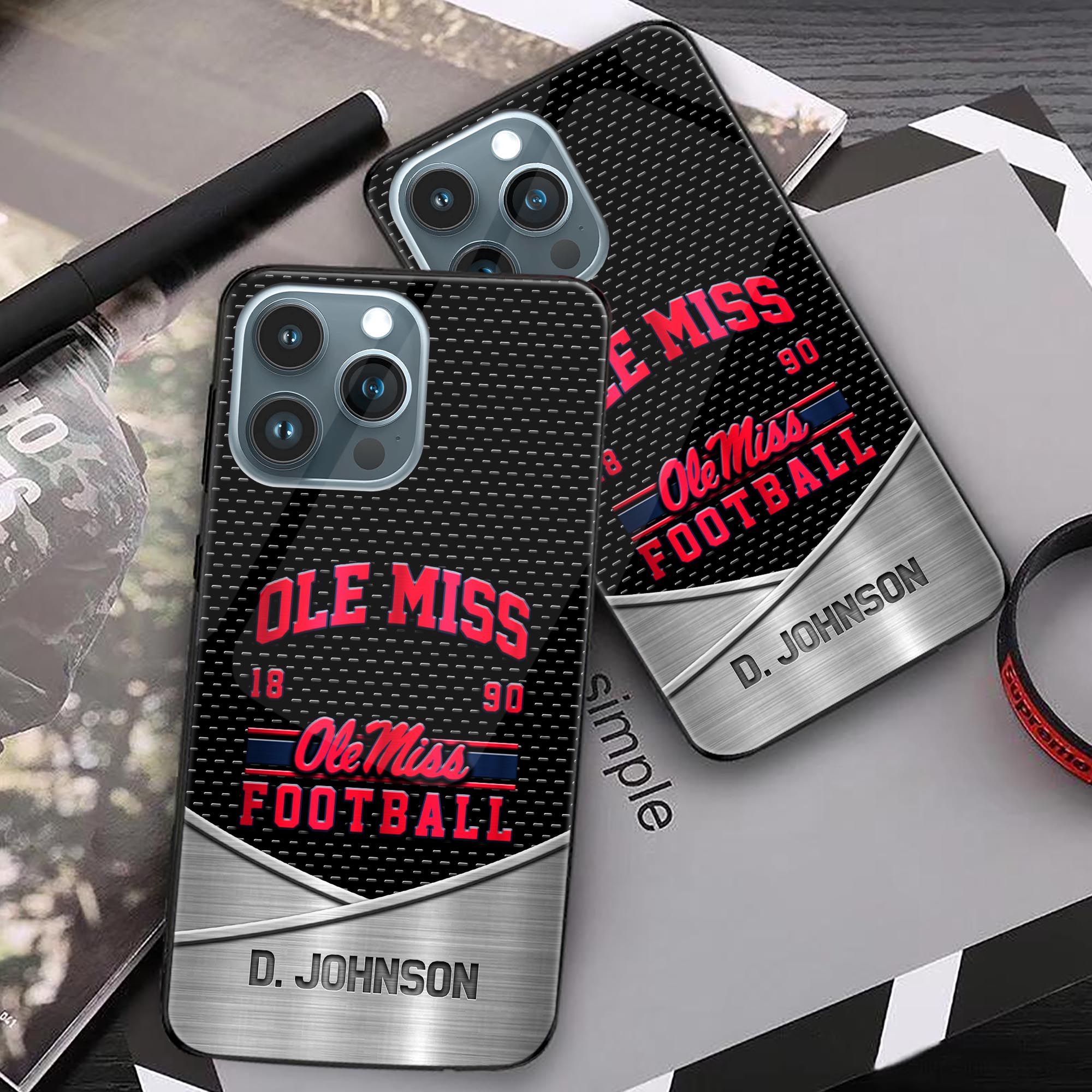 Alternative view of Ole Miss Rebels Phonecase Personalized Your Name 2024 Versions, Sport Phoncase Accessory, Sport Phonecase For Fan, Fan Gifts EHIVM-52263